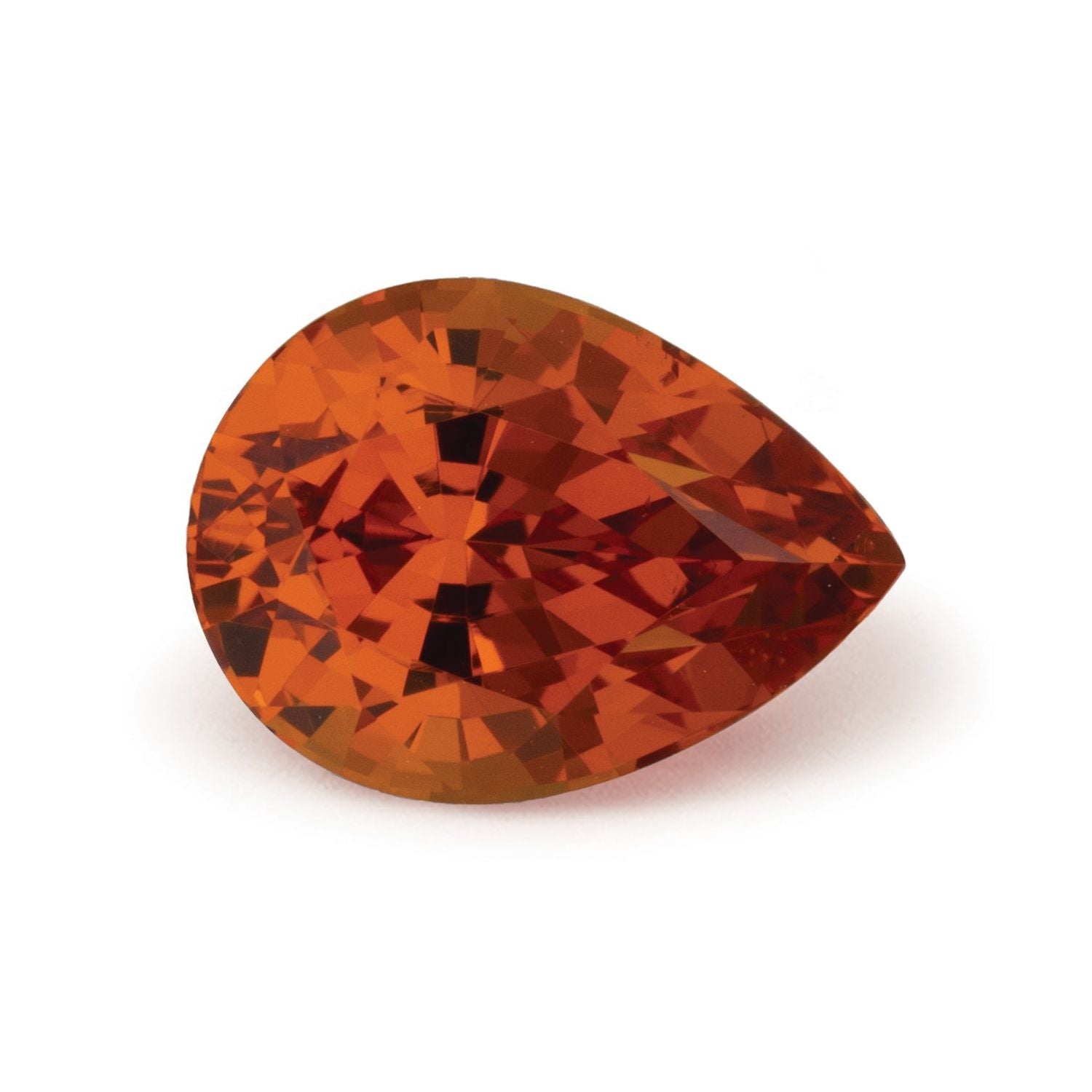 2.79 ct Pear Natural Natural Spessartite Garnet Spessartite Garnet – Faceted Cut – N/A Certified — Sapphire Row