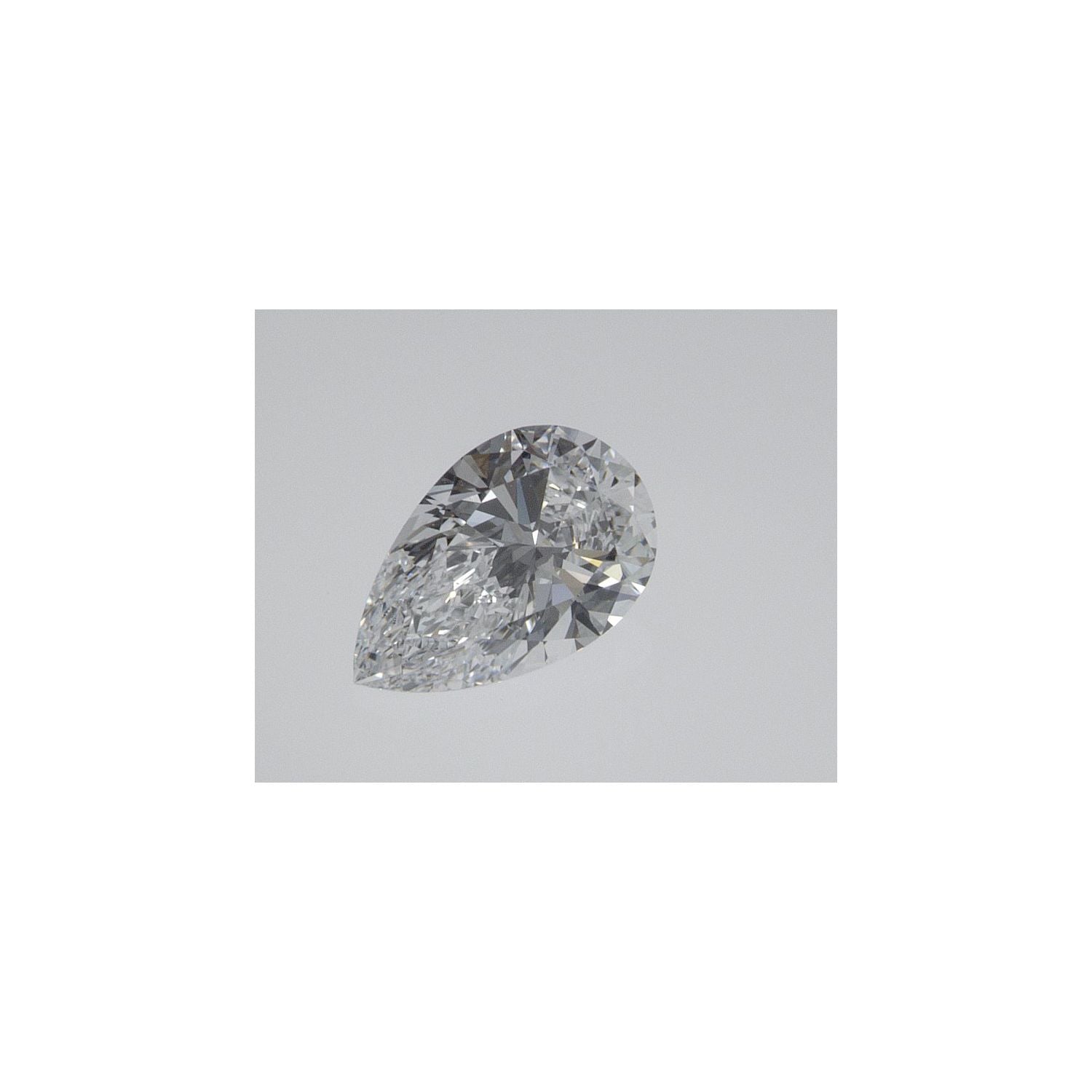 0.56 ct Pear Lab-Grown Diamond – D VVS2 – Faceted Cut – IGI Certified — Sapphire Row