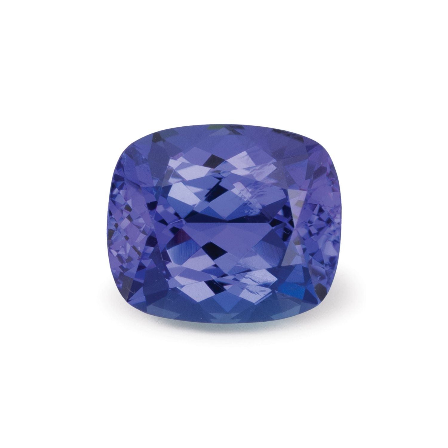 3.50 ct Antique Cushion Natural Natural Tanzanite Tanzanite – Faceted Cut – N/A Certified — Sapphire Row