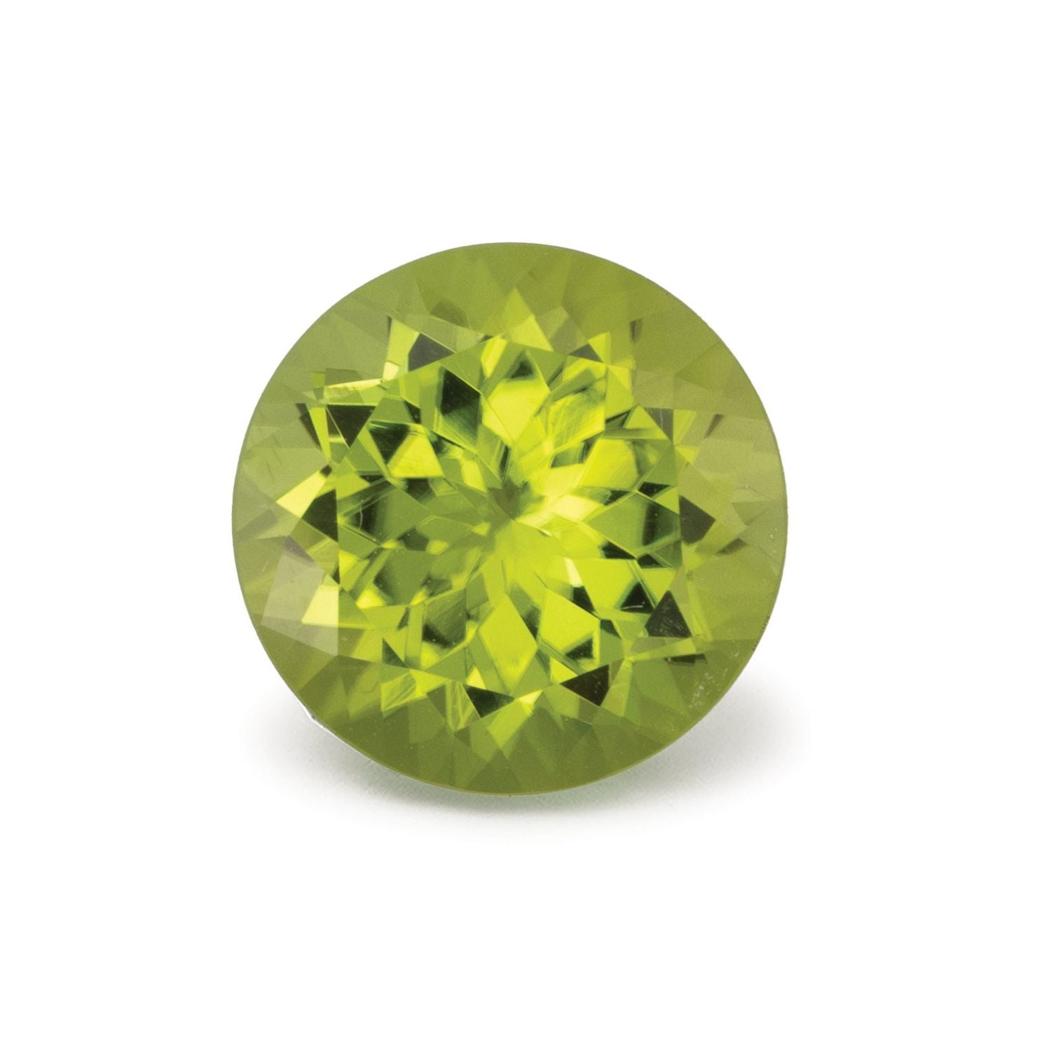 4.07 ct Round Natural Natural Peridot Peridot – Faceted Cut – N/A Certified — Sapphire Row
