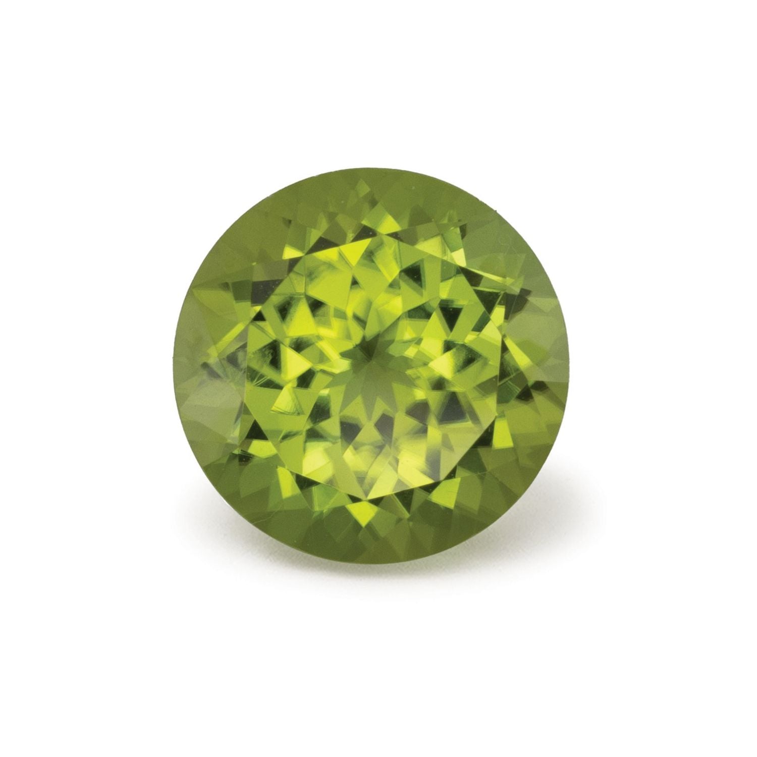 3.98 ct Round Natural Natural Peridot Peridot – Faceted Cut – N/A Certified — Sapphire Row