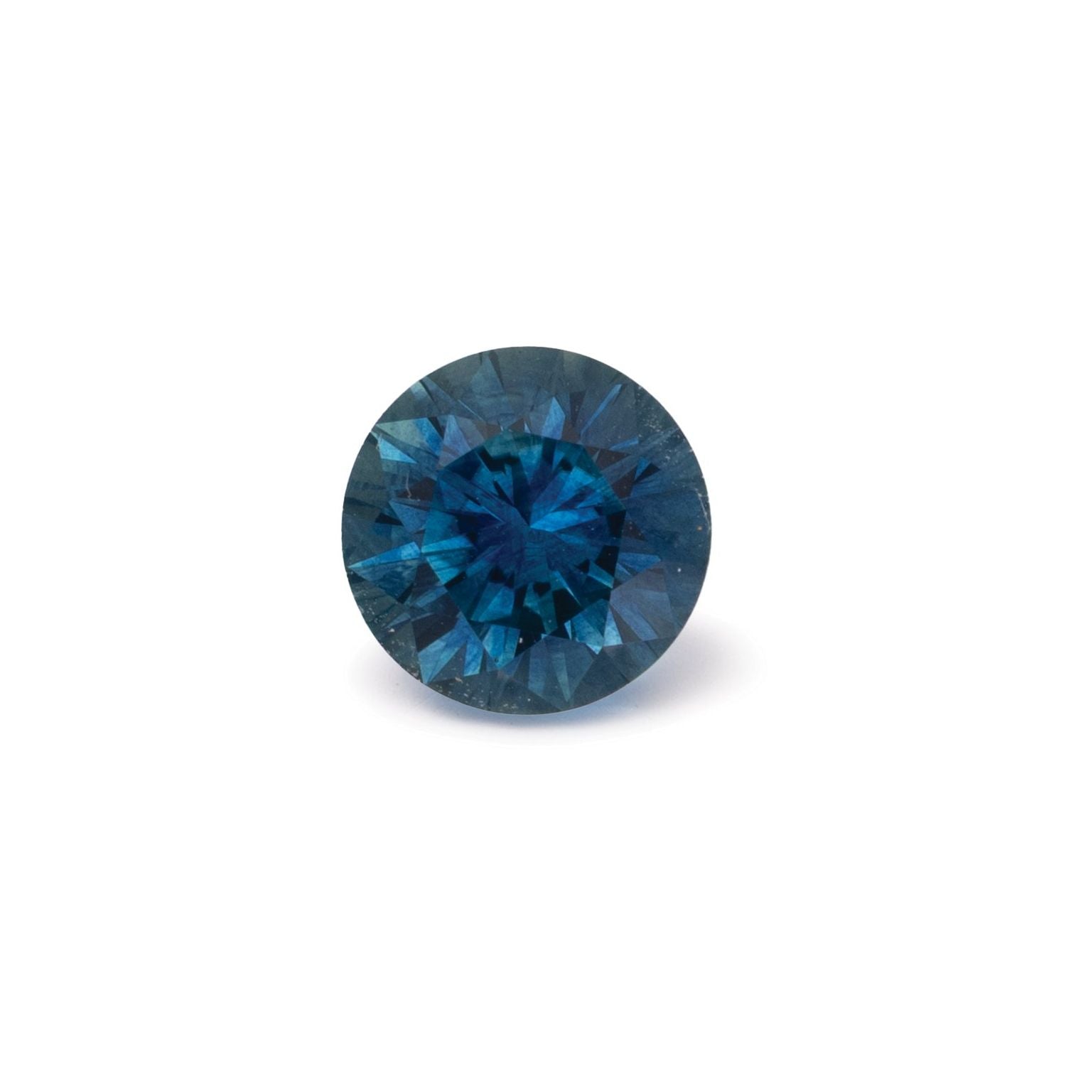 1.37 ct Round Natural Natural Sapphire Sapphire – Faceted Cut – N/A Certified — Sapphire Row