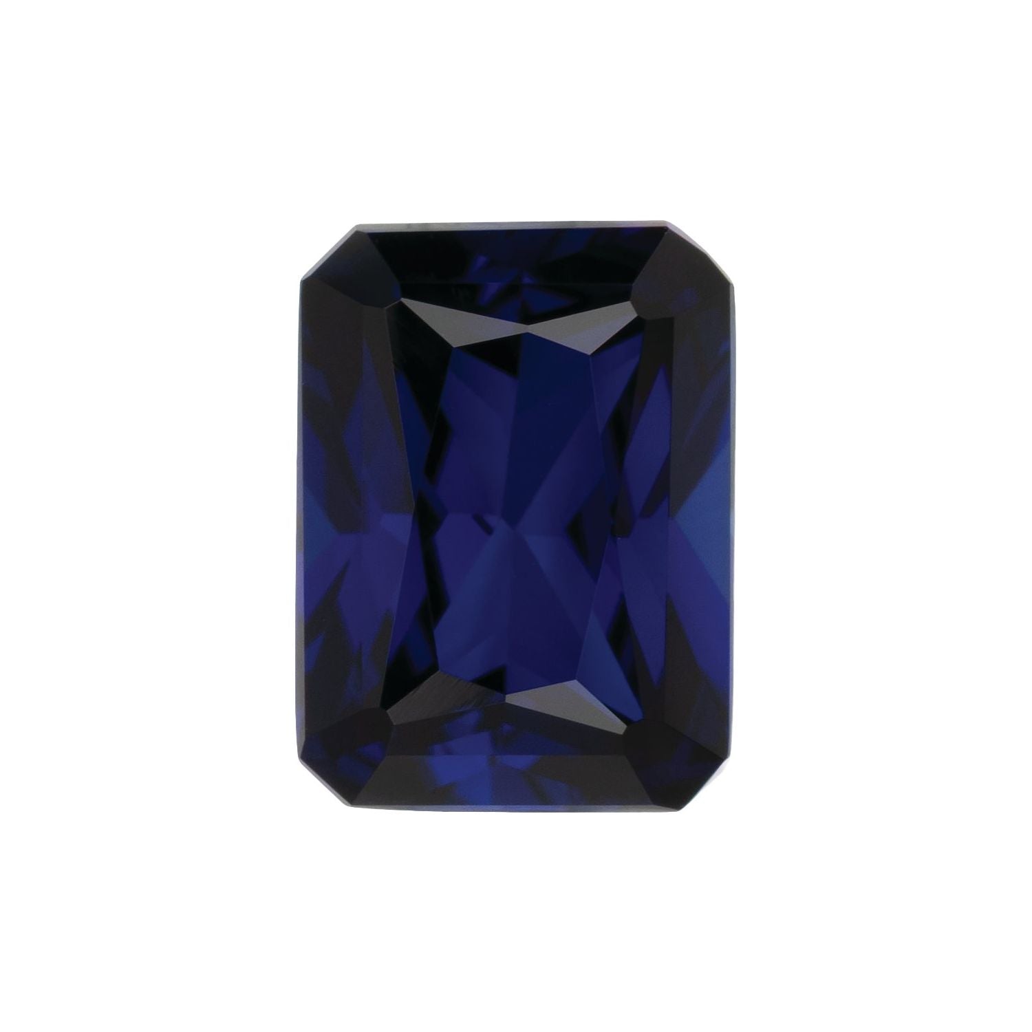 8x6 mm Radiant Lab-Grown Blue Sapphire – Faceted Cut – Eye-Clean Quality — Sapphire Row