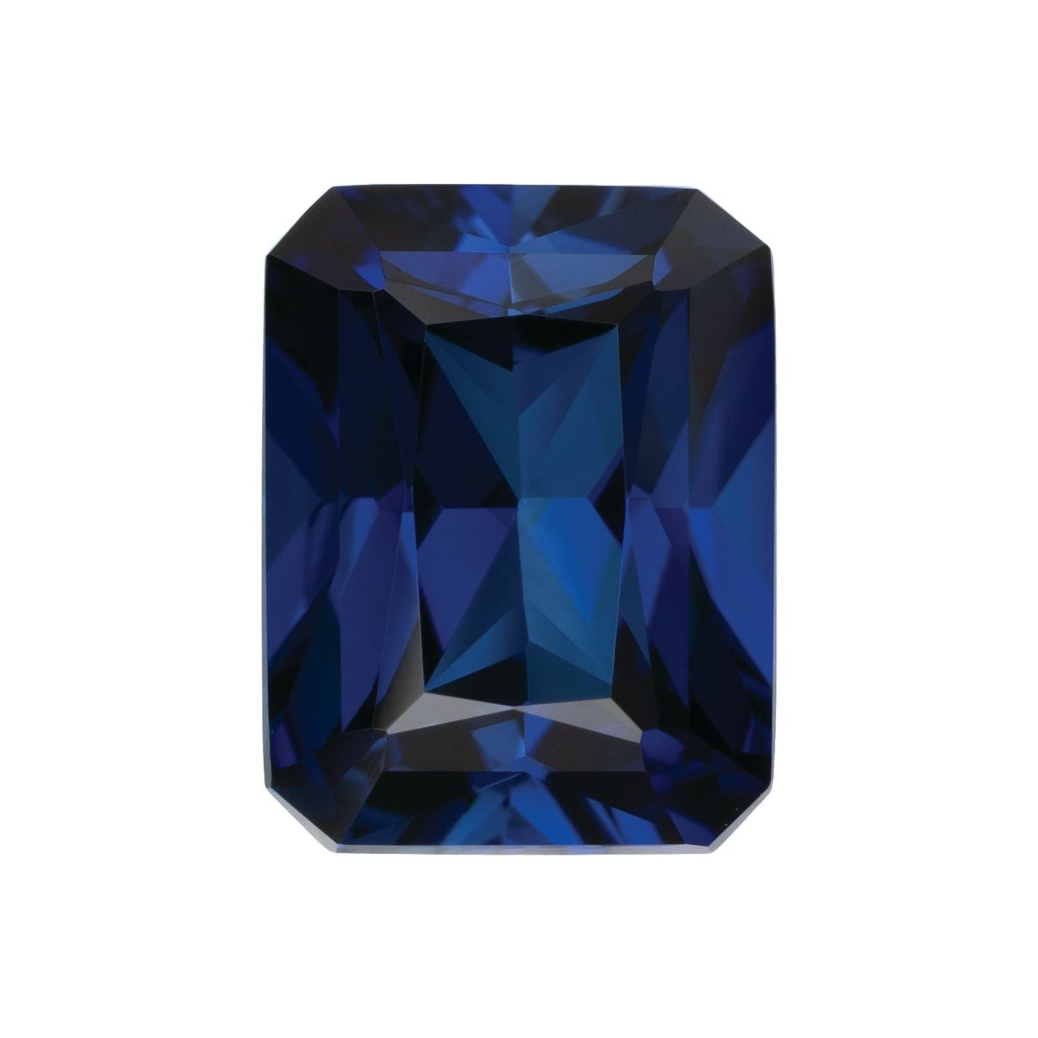 9x7 mm Radiant Lab-Grown Blue Sapphire – Faceted Cut – Eye-Clean Quality — Sapphire Row
