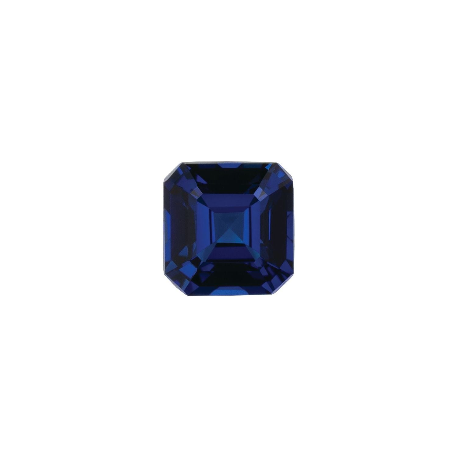 4 mm Asscher Lab-Grown Blue Sapphire – Step-Cut – Eye-Clean Quality — Sapphire Row