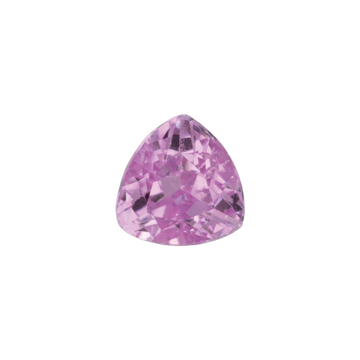 3 mm Trillion Lab-Grown Pink Sapphire – Faceted Cut – Eye-Clean Quality — Sapphire Row