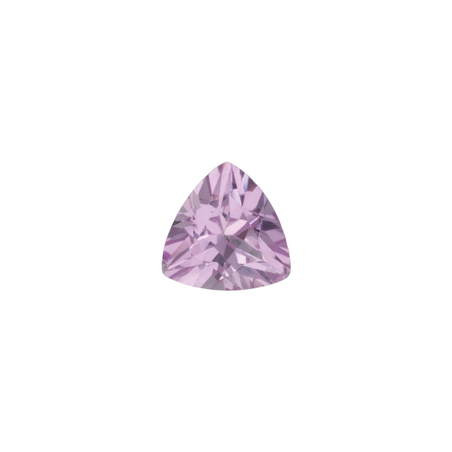 4 mm Trillion Lab-Grown Pink Sapphire – Faceted Cut – Eye-Clean Quality — Sapphire Row