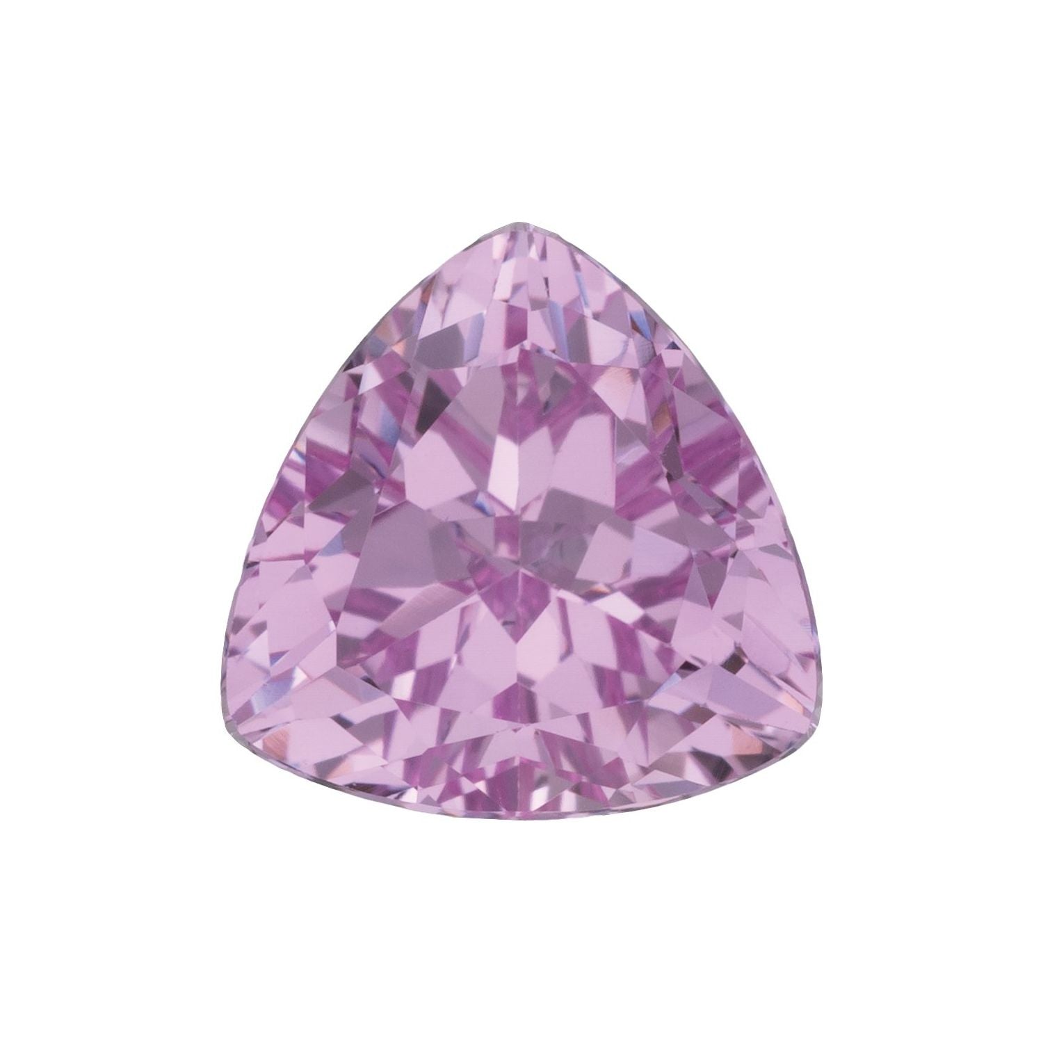 8 mm Trillion Lab-Grown Pink Sapphire – Faceted Cut – Eye-Clean Quality — Sapphire Row