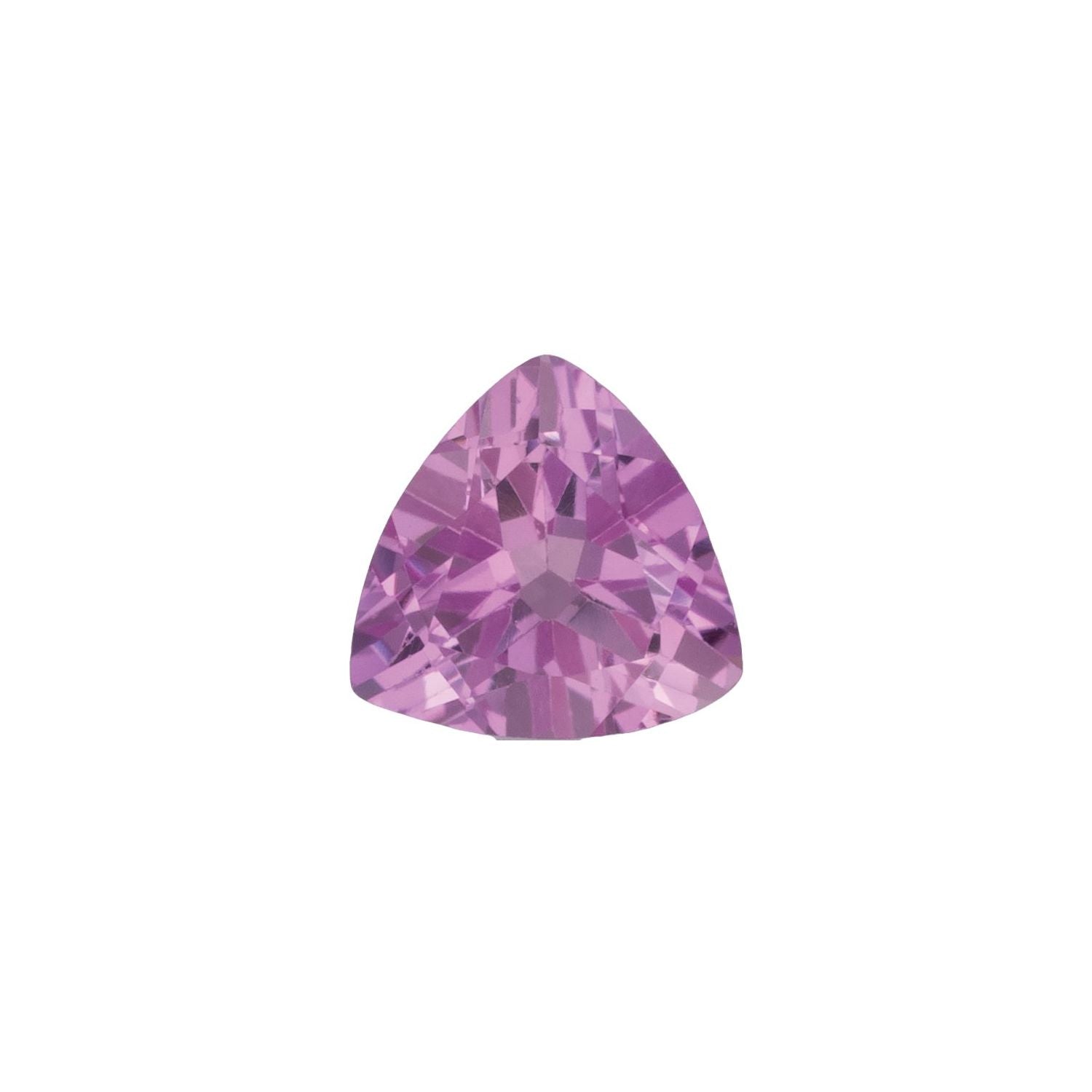 5 mm Trillion Lab-Grown Pink Sapphire – Faceted Cut – Eye-Clean Quality — Sapphire Row