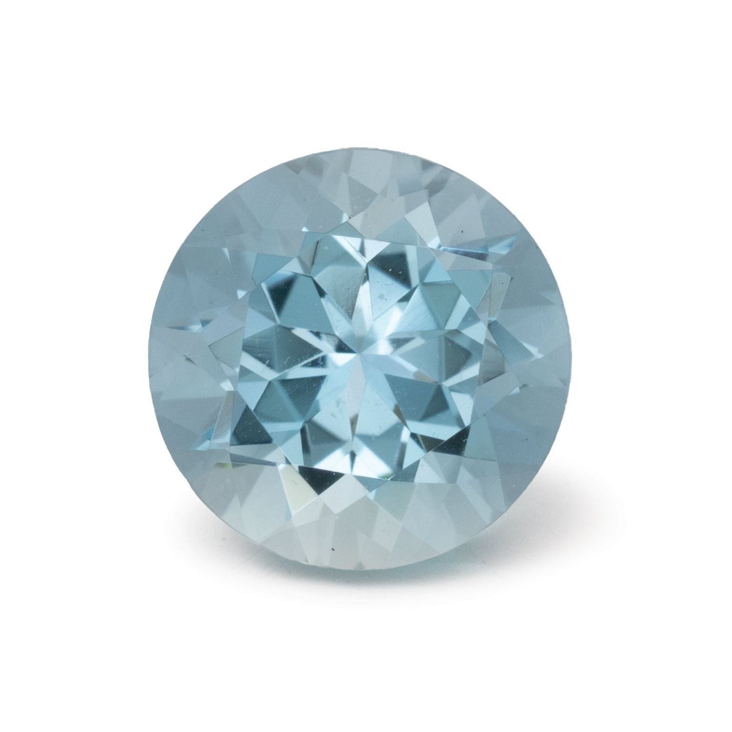 1.76 ct Round Natural Natural Aquamarine Aquamarine – Faceted Cut – N/A Certified — Sapphire Row