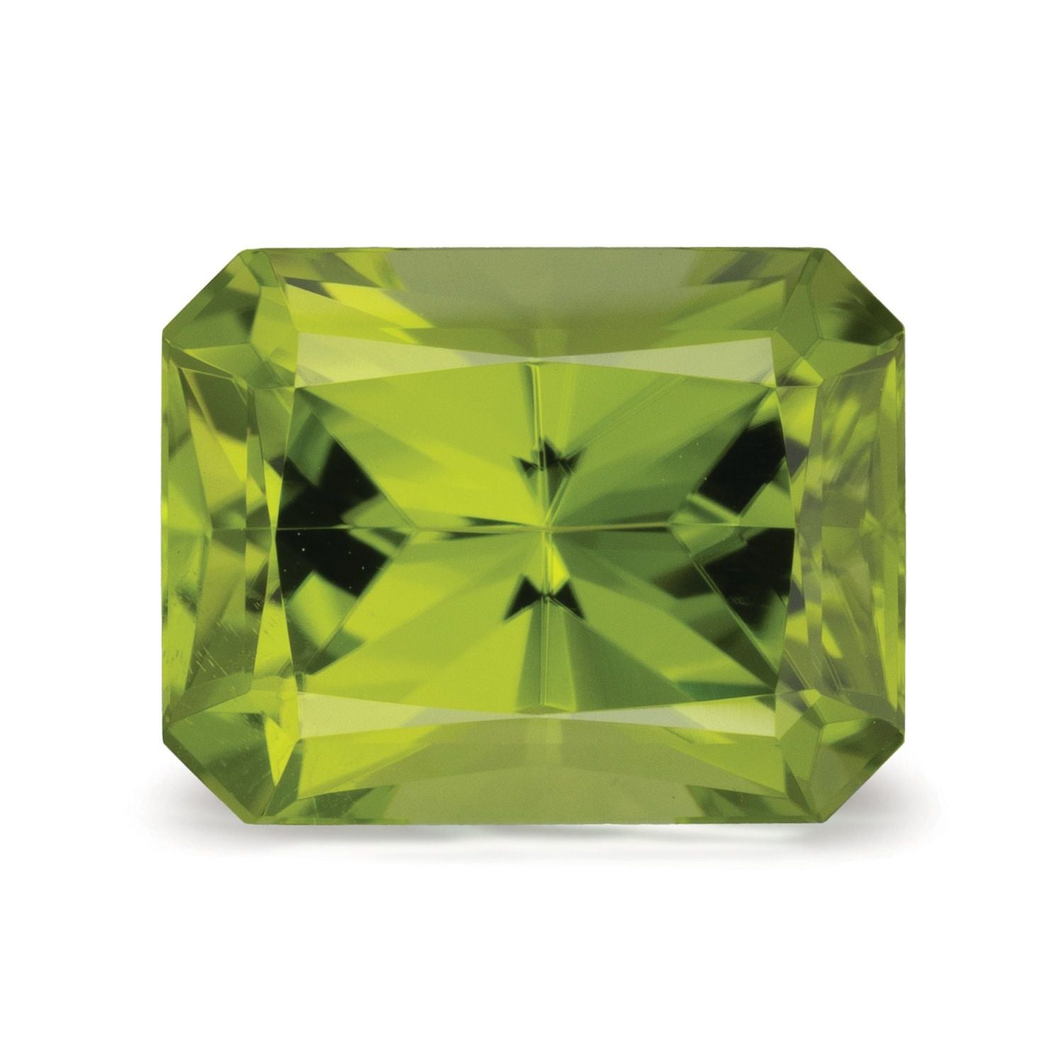 3.84 ct Radiant Natural Natural Peridot Peridot – Faceted Cut – N/A Certified — Sapphire Row