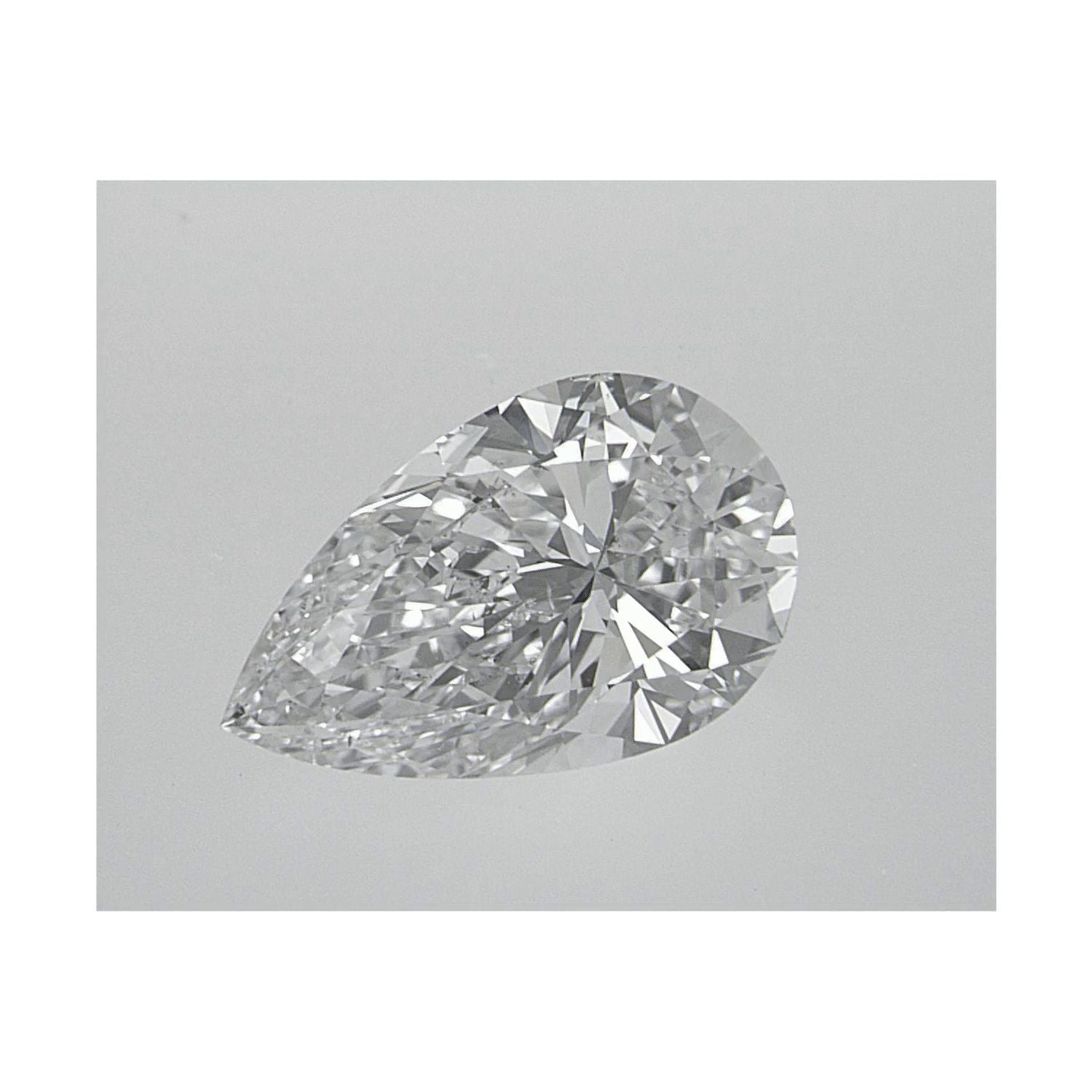 1.50 ct Pear Natural Diamond – E SI1 – Faceted Cut – GIA Certified — Sapphire Row
