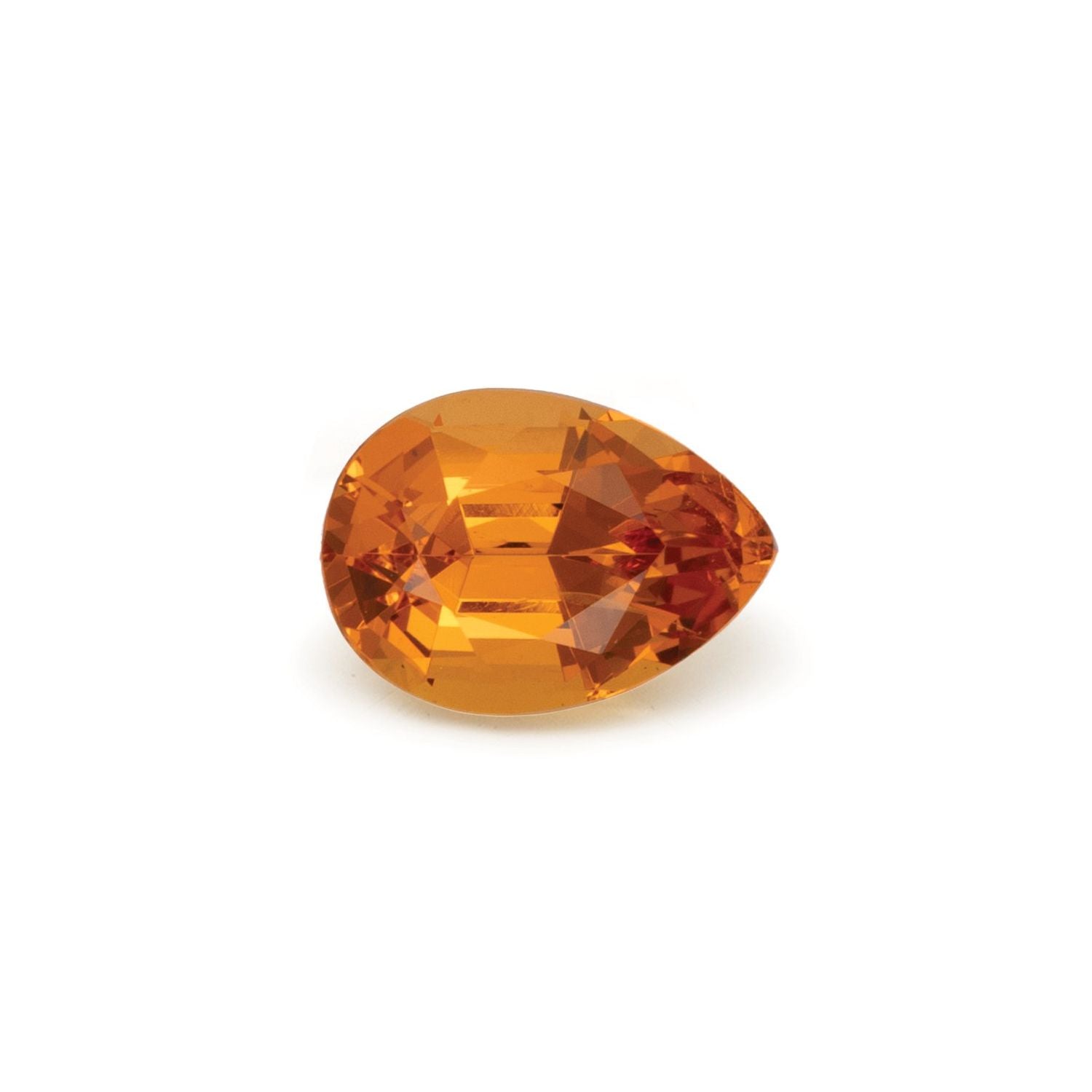 1.46 ct Pear Natural Natural Spessartite Garnet Spessartite Garnet – Faceted Cut – N/A Certified — Sapphire Row