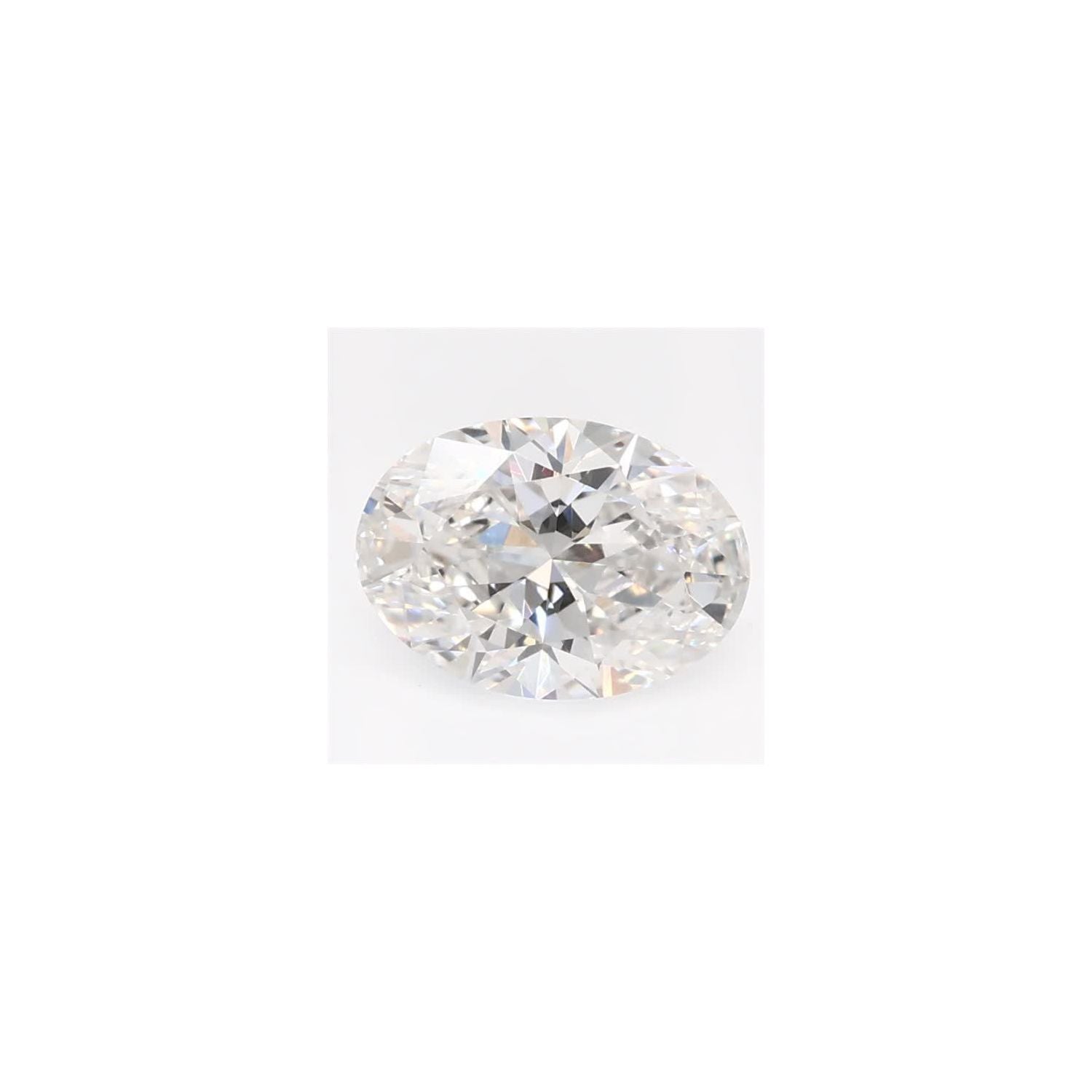 0.76 ct Oval Lab-Grown Diamond – F VVS2 – Faceted Cut – GCAL Certified — Sapphire Row