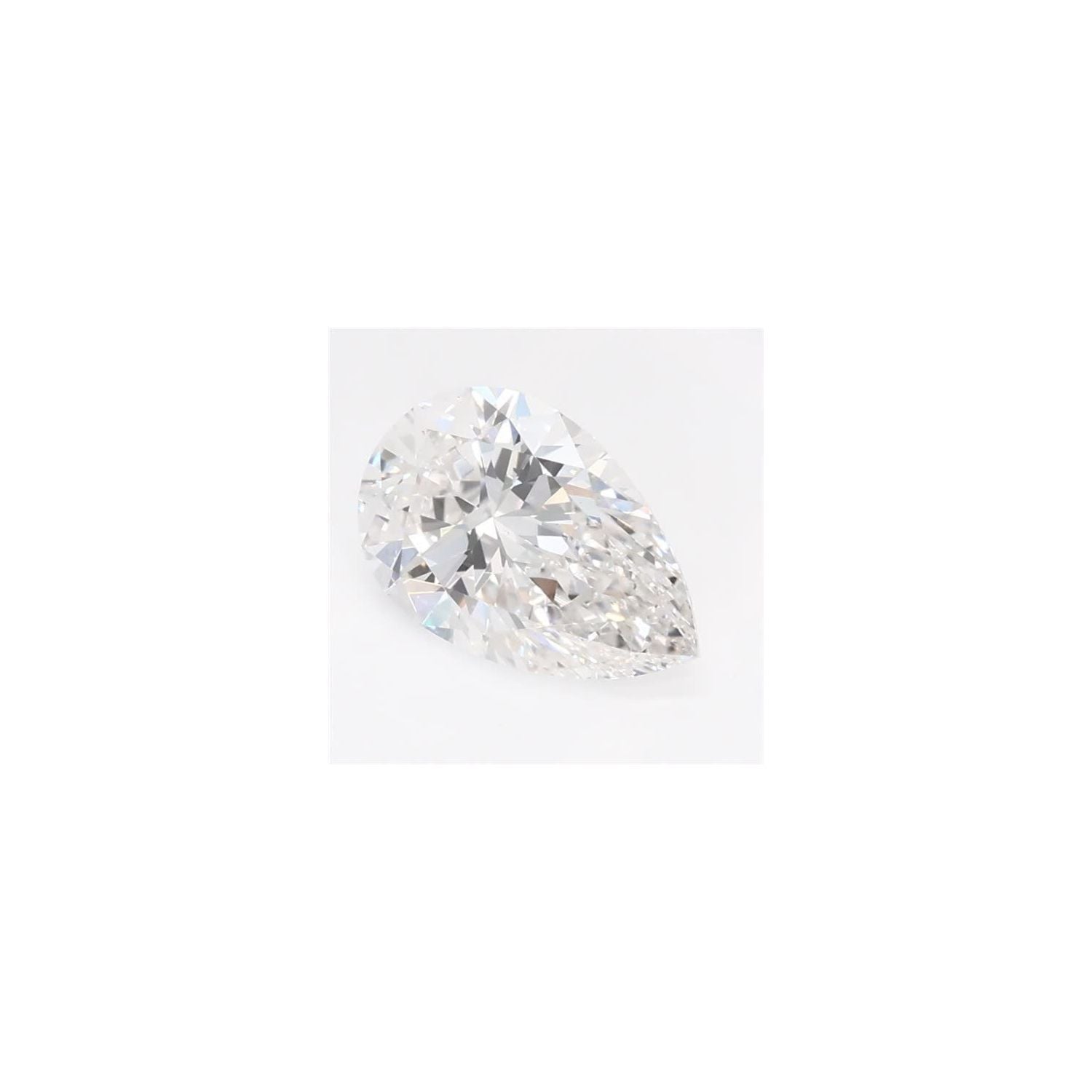 0.71 ct Pear Lab-Grown Diamond – F VS1 – Faceted Cut – GCAL Certified — Sapphire Row
