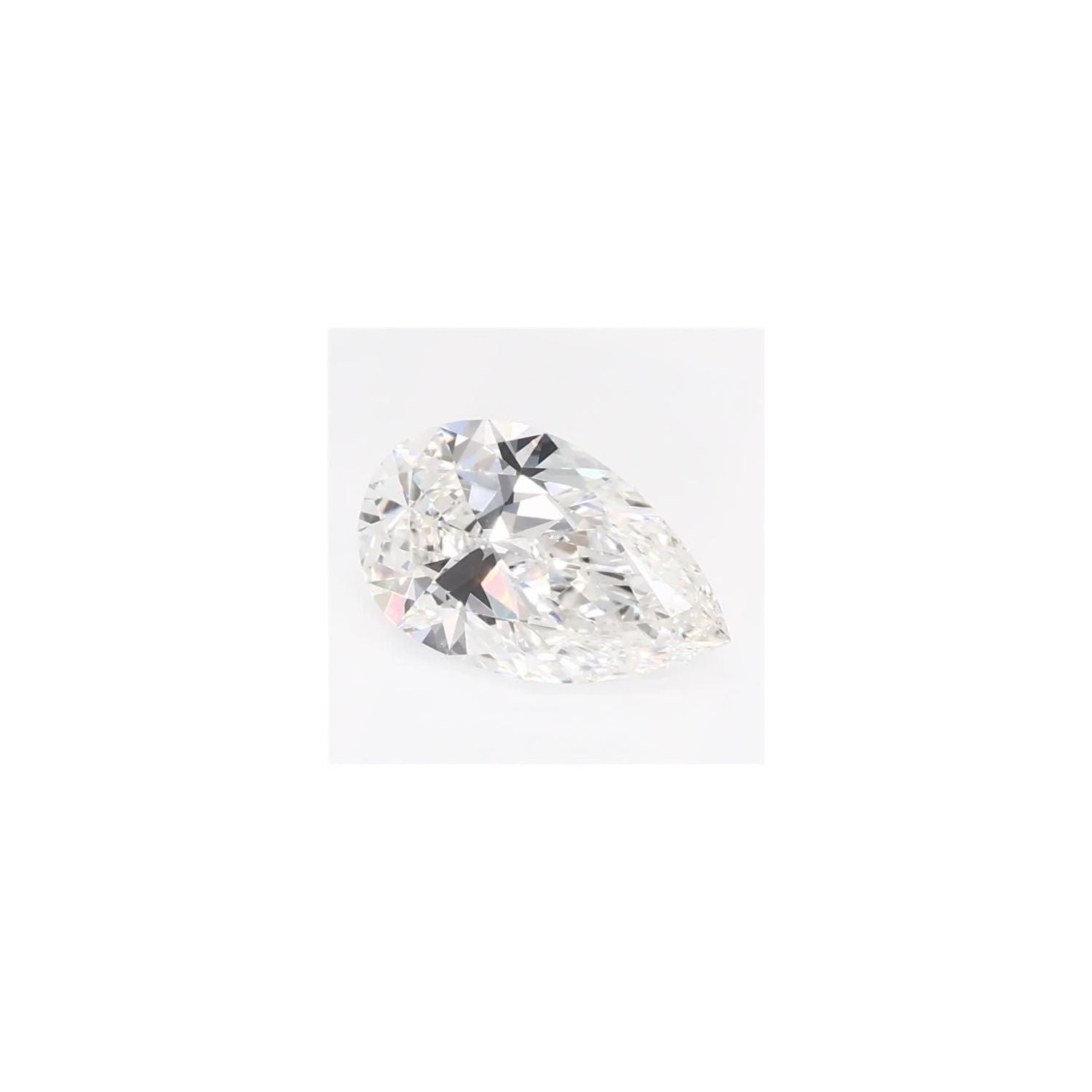 0.58 ct Pear Lab-Grown Diamond – F VS1 – Faceted Cut – GCAL Certified — Sapphire Row