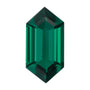 12x6 mm Elongated Hexagon Lab-Grown Green Emerald – Step-Cut – Eye-Clean Quality — Sapphire Row