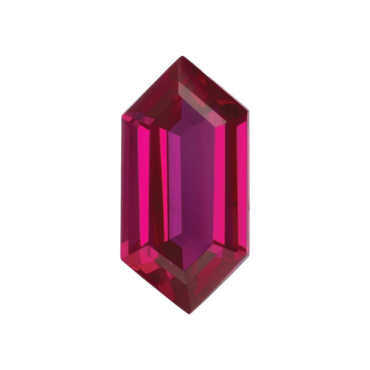 10x5 mm Elongated Hexagon Lab-Grown Red Ruby – Step-Cut – Eye-Clean Quality — Sapphire Row