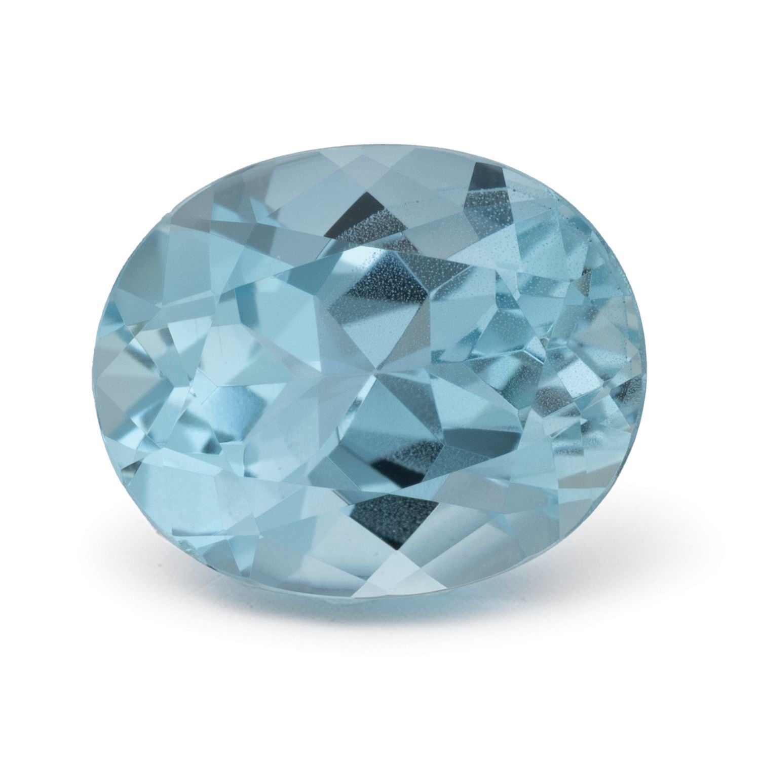 3.49 ct Oval Natural Natural Aquamarine Aquamarine – Faceted Cut – N/A Certified — Sapphire Row