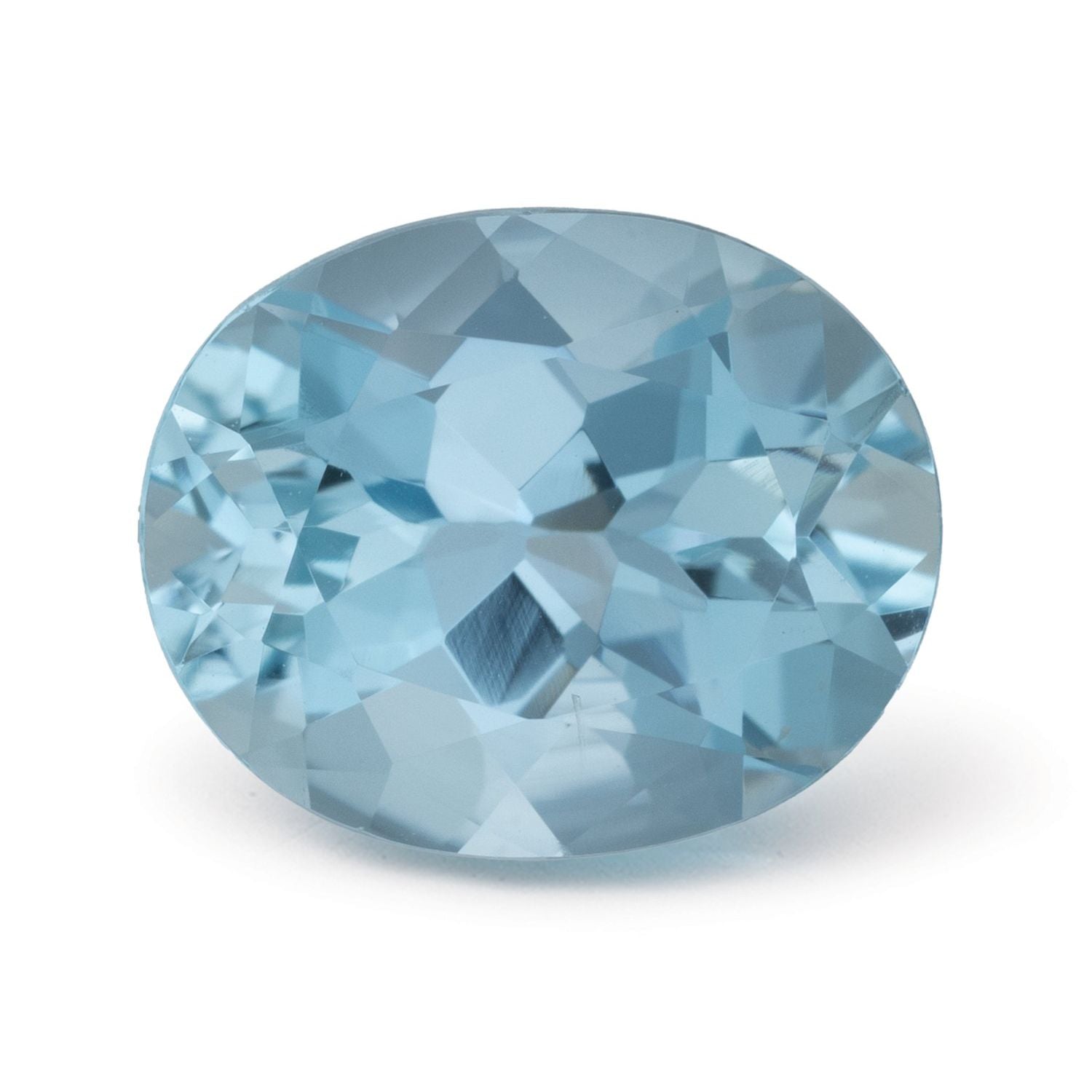 3.33 ct Oval Natural Natural Aquamarine Aquamarine – Faceted Cut – N/A Certified — Sapphire Row