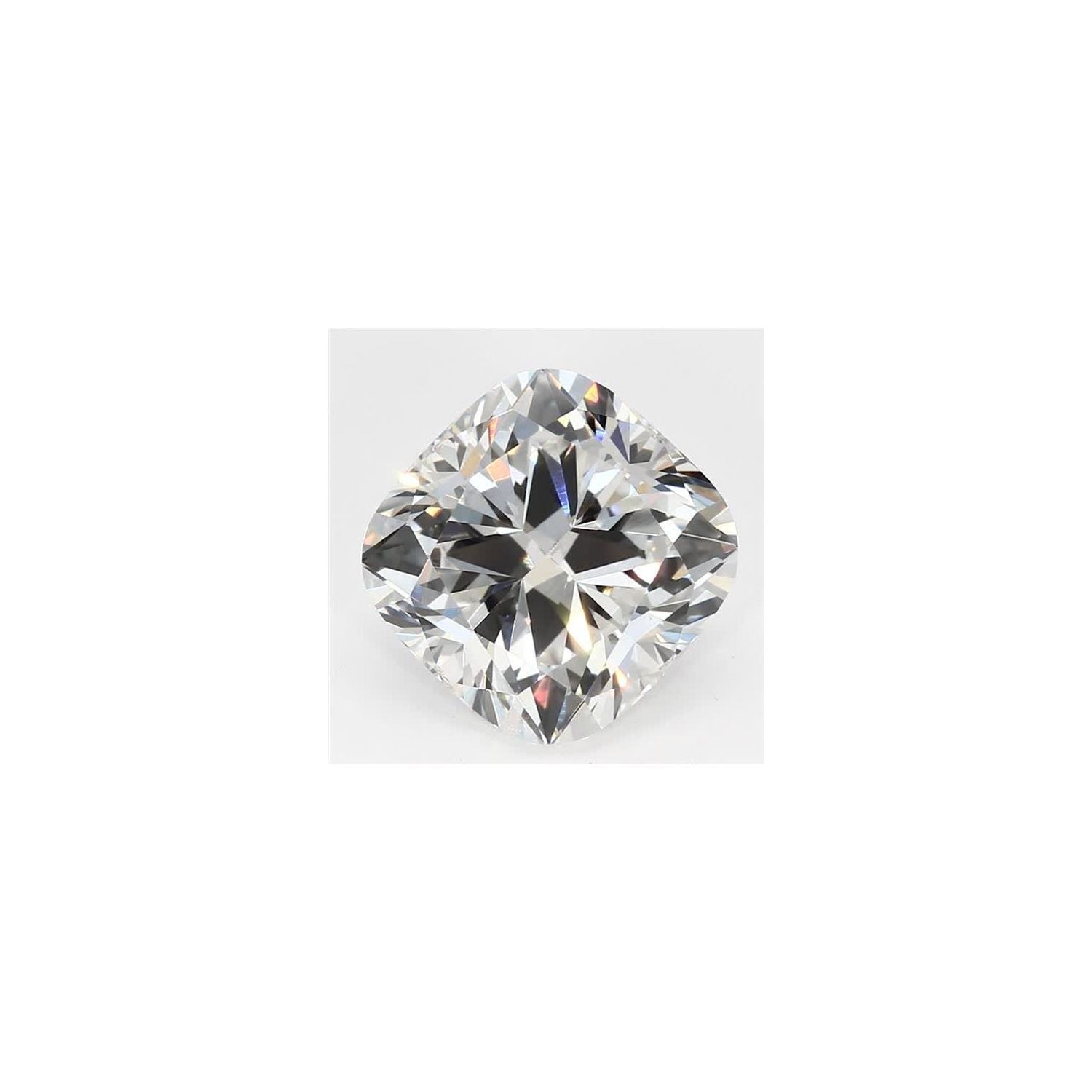 4.01 ct Cushion Lab-Grown Diamond – F VS2 – Faceted Cut – GCAL Certified — Sapphire Row