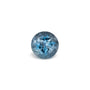 0.87 ct Round Natural Natural Aquamarine Aquamarine – Faceted Cut – N/A Certified — Sapphire Row