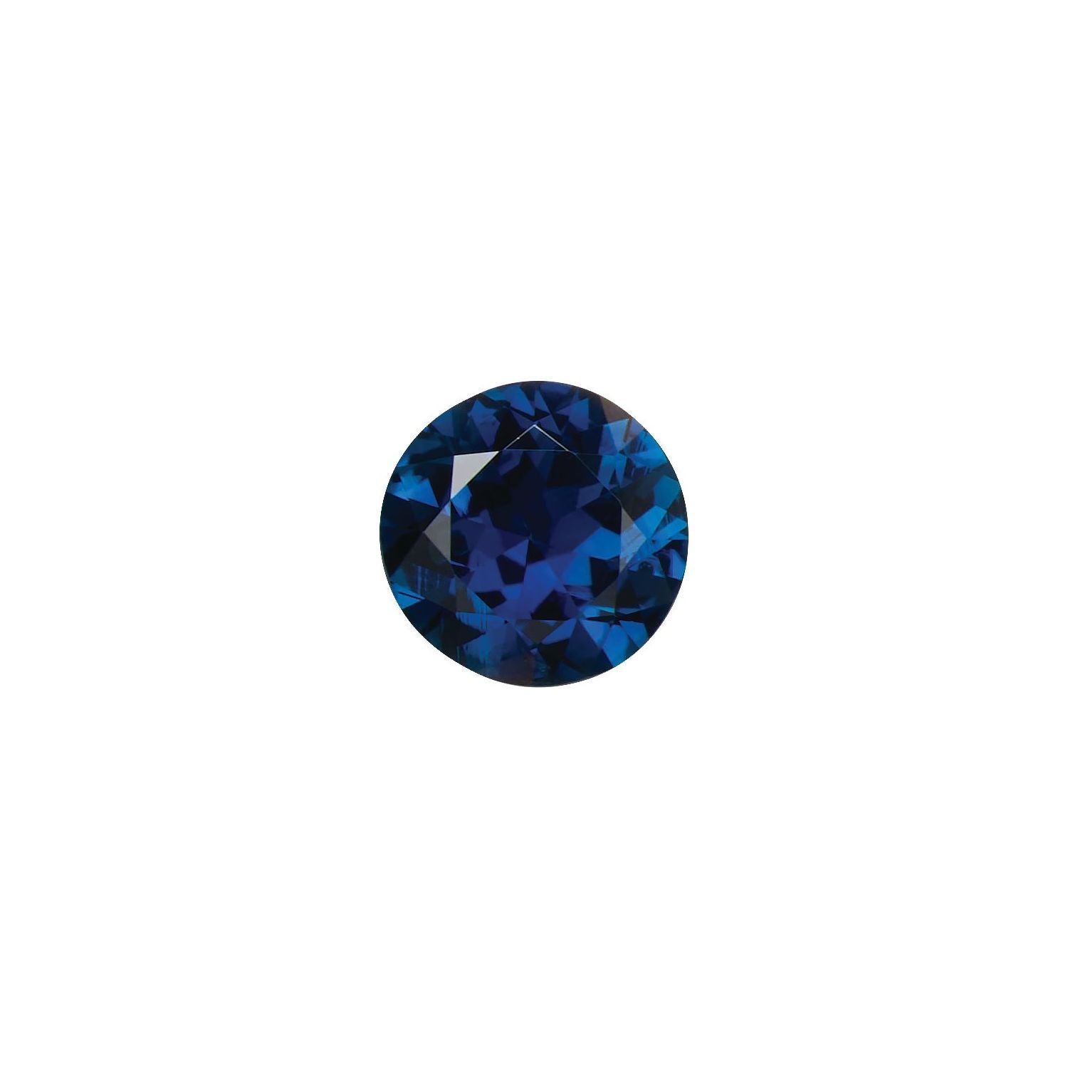 4 mm Round Natural Blue Sapphire – Faceted Diamond-Cut – A Quality — Sapphire Row
