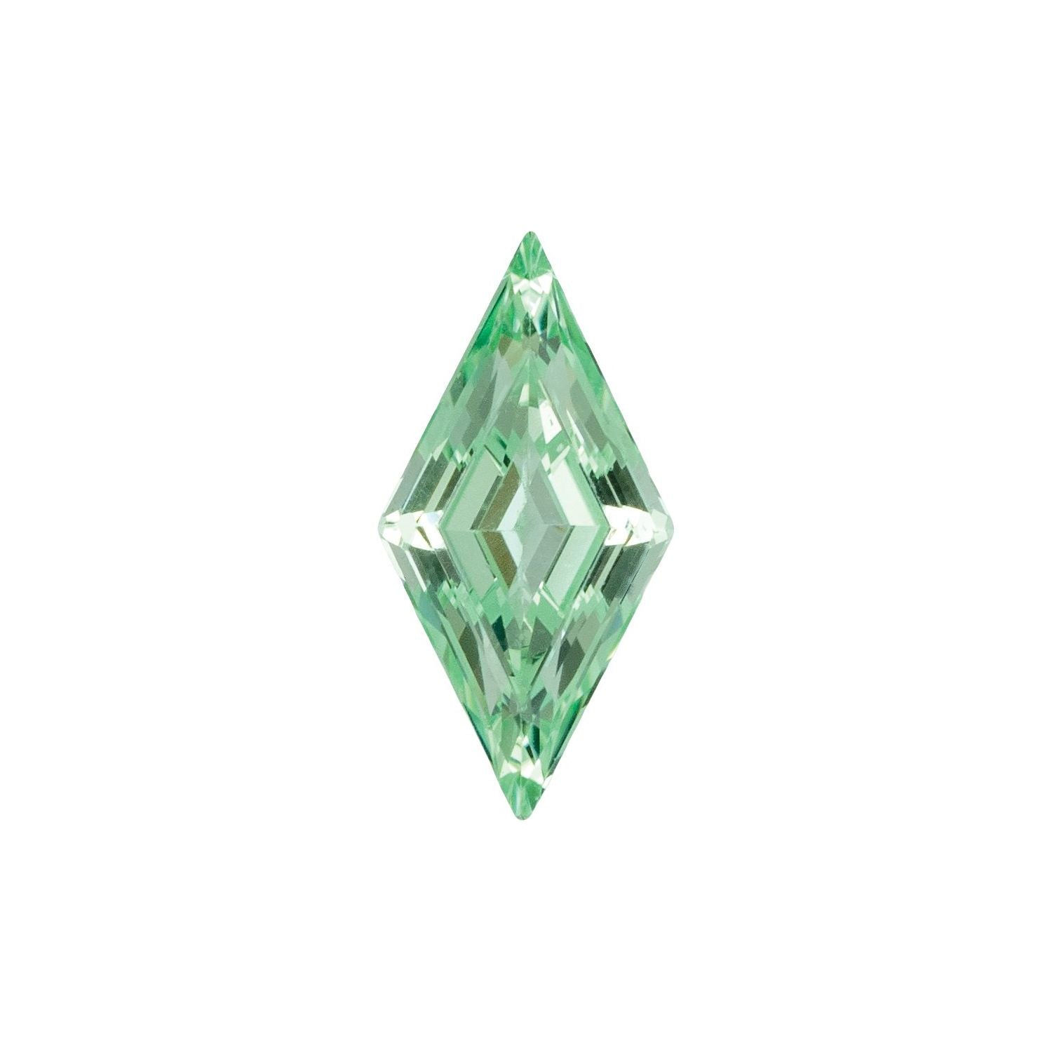 8x4 mm Lozenge Lab-Grown Mint Green Sapphire – Step-Cut – Eye-Clean Quality — Sapphire Row