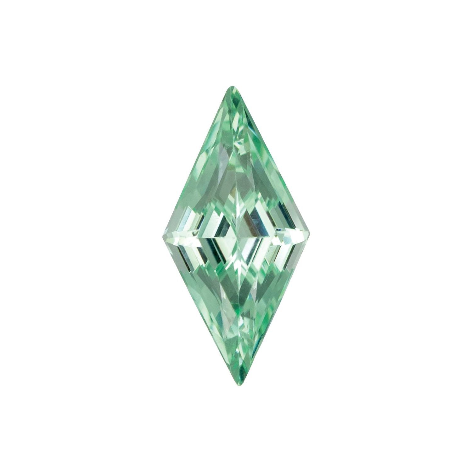 9x4.5 mm Lozenge Lab-Grown Mint Green Sapphire – Step-Cut – Eye-Clean Quality — Sapphire Row