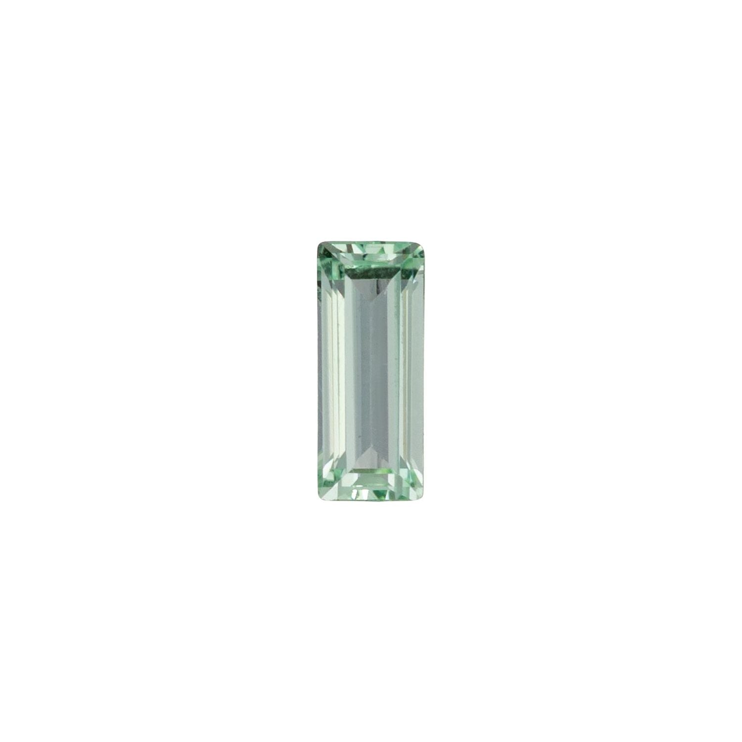 5x2 mm Straight Baguette Lab-Grown Mint Green Sapphire – Step-Cut – Eye-Clean Quality — Sapphire Row