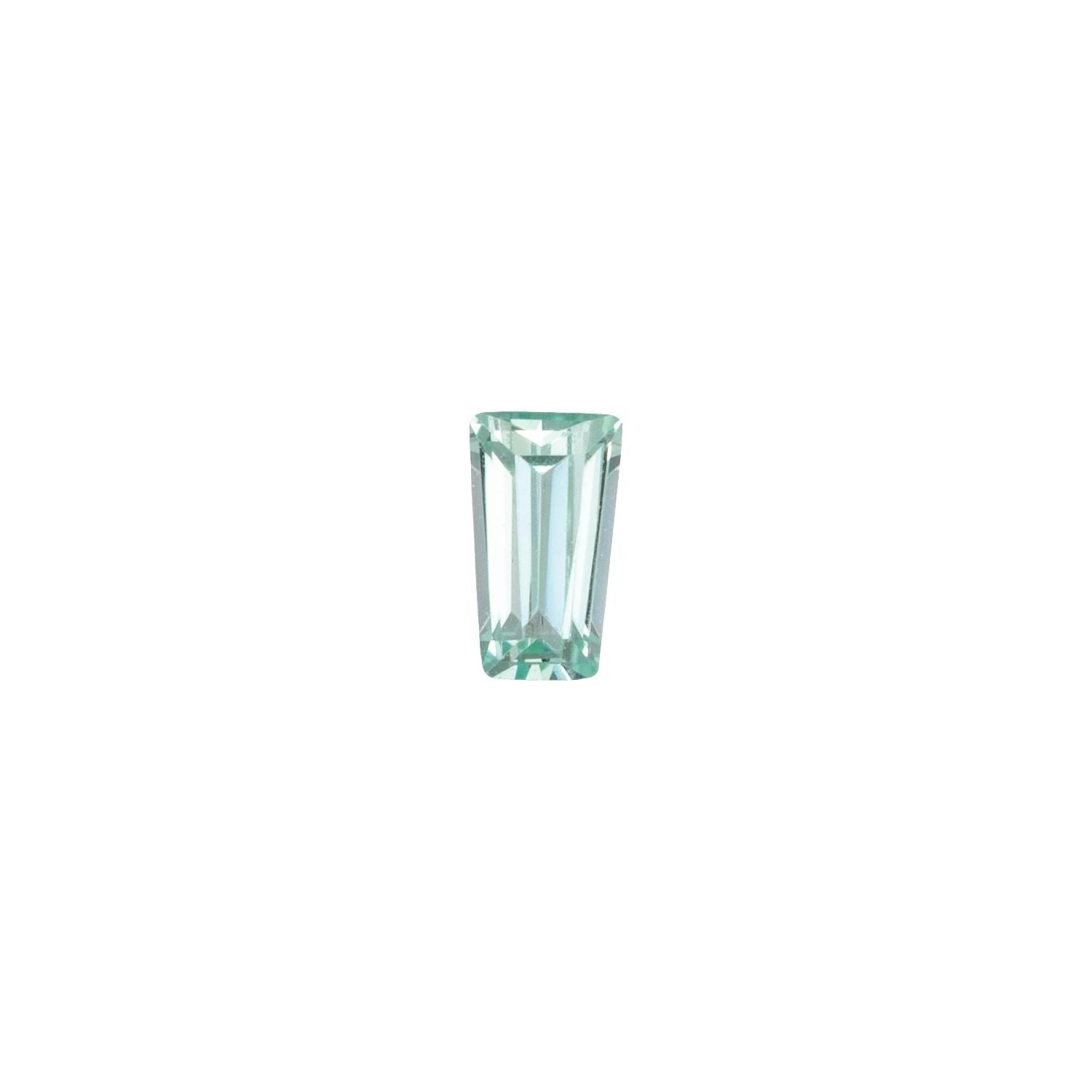 2x1.5 mm Tapered Baguette Lab-Grown Mint Green Sapphire – Step-Cut – Eye-Clean Quality — Sapphire Row