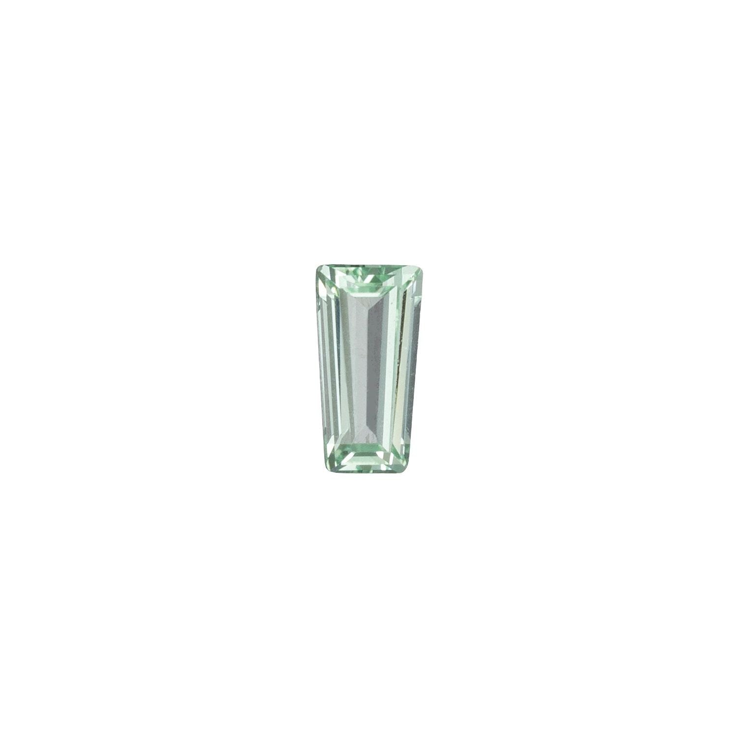2x1.5 mm Tapered Baguette Lab-Grown Mint Green Sapphire – Step-Cut – Eye-Clean Quality — Sapphire Row