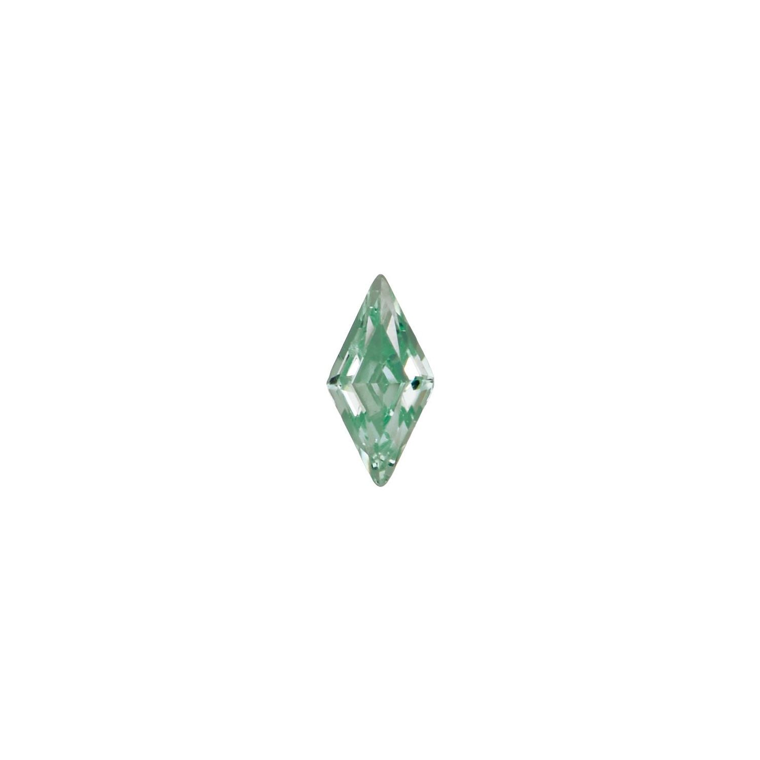 4x2 mm Lozenge Lab-Grown Mint Green Sapphire – Step-Cut – Eye-Clean Quality — Sapphire Row