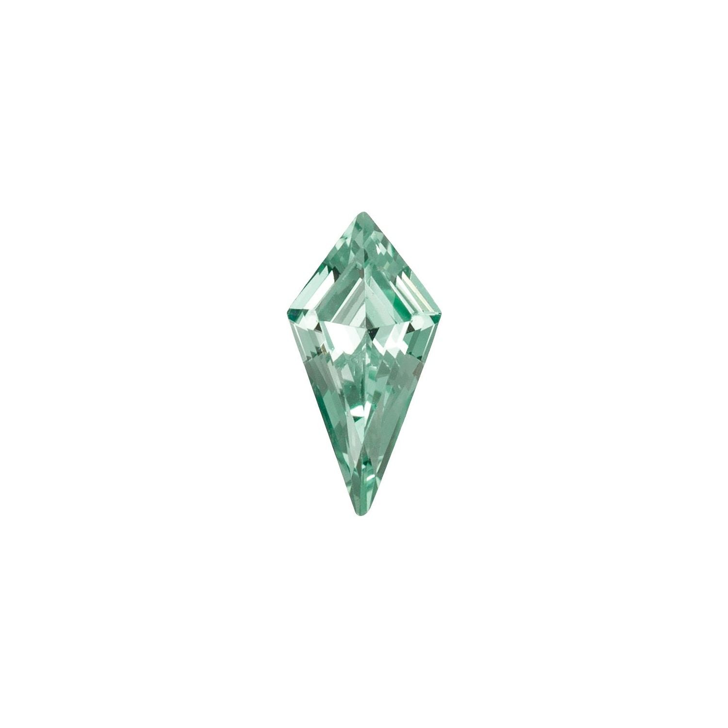 6x3 mm lab-grown mint green sapphire, kite cut | Sapphire Row