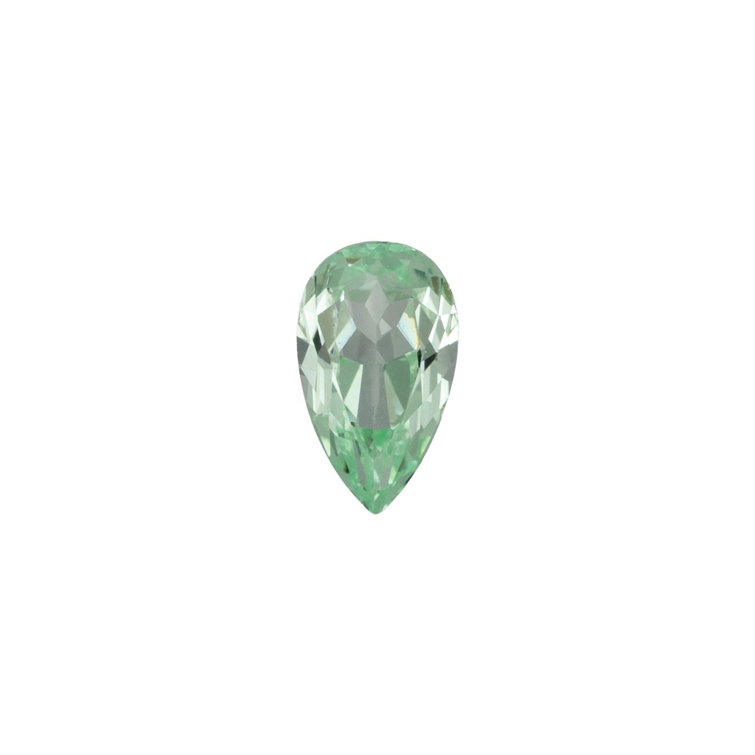 5x3 mm Pear Lab-Grown Mint Green Sapphire – Faceted Cut – Eye-Clean Quality — Sapphire Row