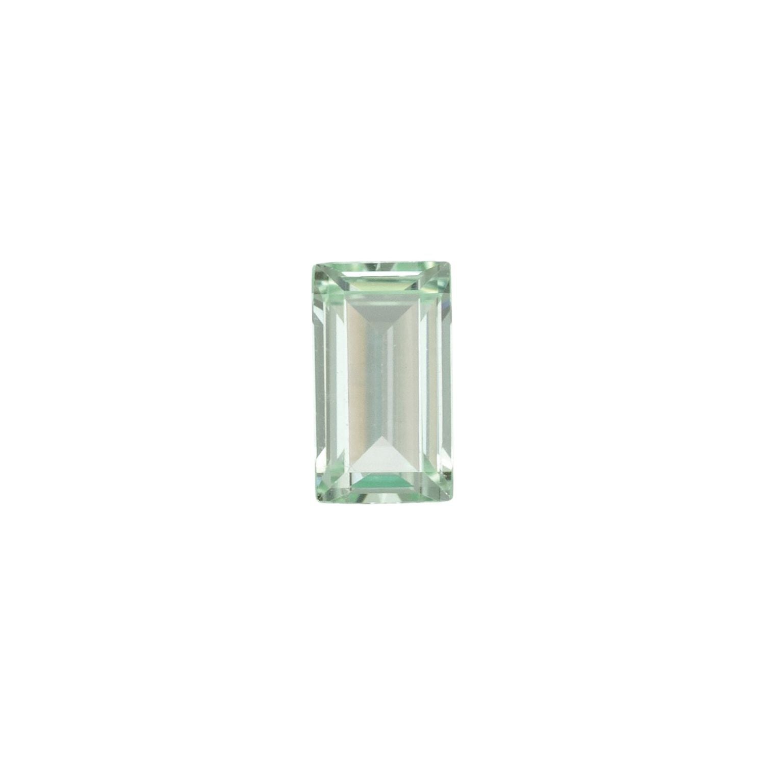 3.5x2 mm Straight Baguette Lab-Grown Mint Green Sapphire – Step-Cut – Eye-Clean Quality — Sapphire Row