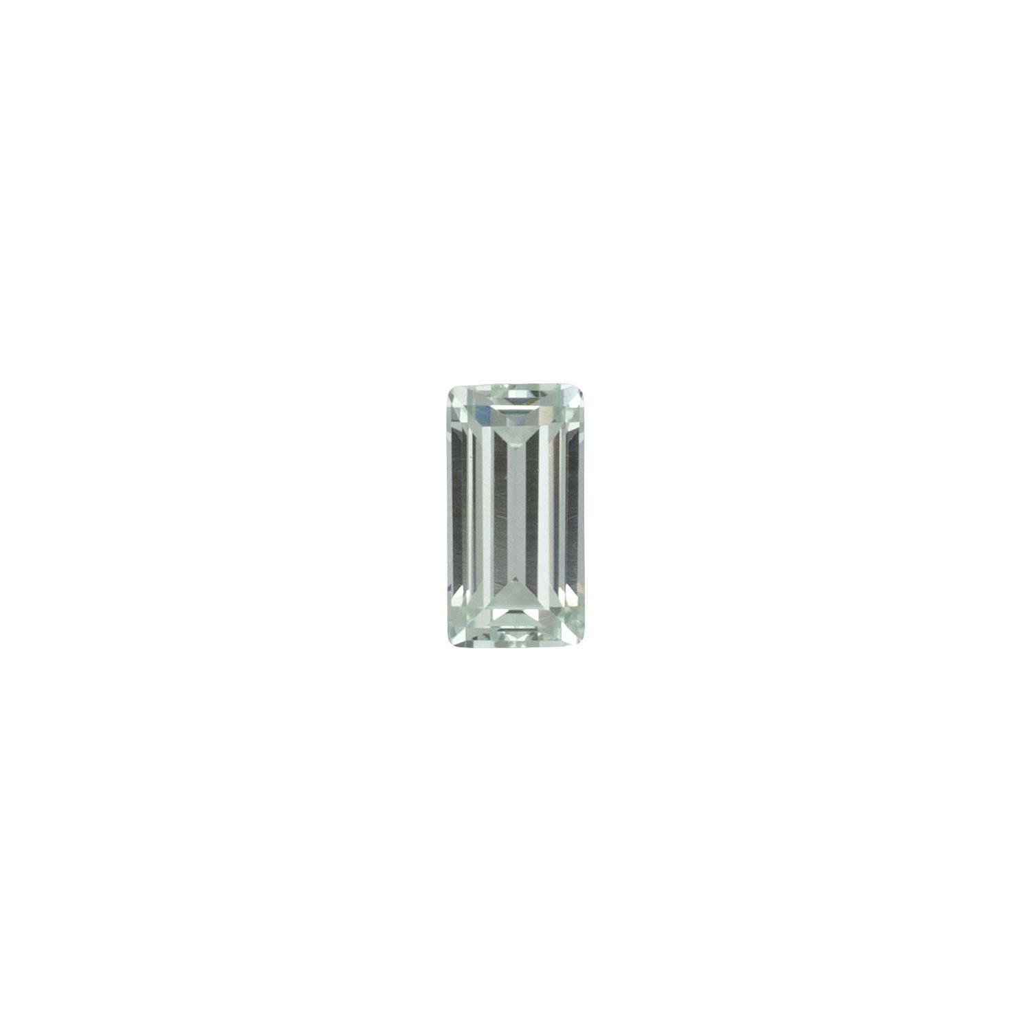 3x1.5 mm Straight Baguette Lab-Grown Mint Green Sapphire – Step-Cut – Eye-Clean Quality — Sapphire Row