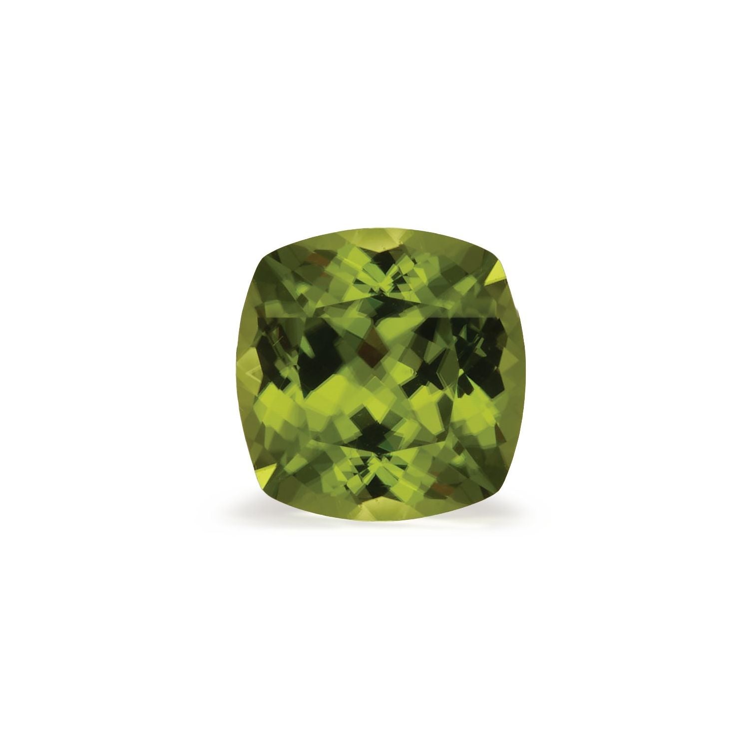 4.70 ct Cushion Natural Natural Peridot Peridot – Faceted Cut – N/A Certified — Sapphire Row