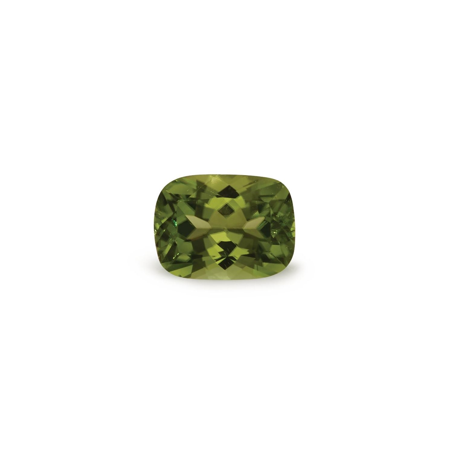 1.63 ct Antique Cushion Natural Natural Peridot Peridot – Faceted Cut – N/A Certified — Sapphire Row