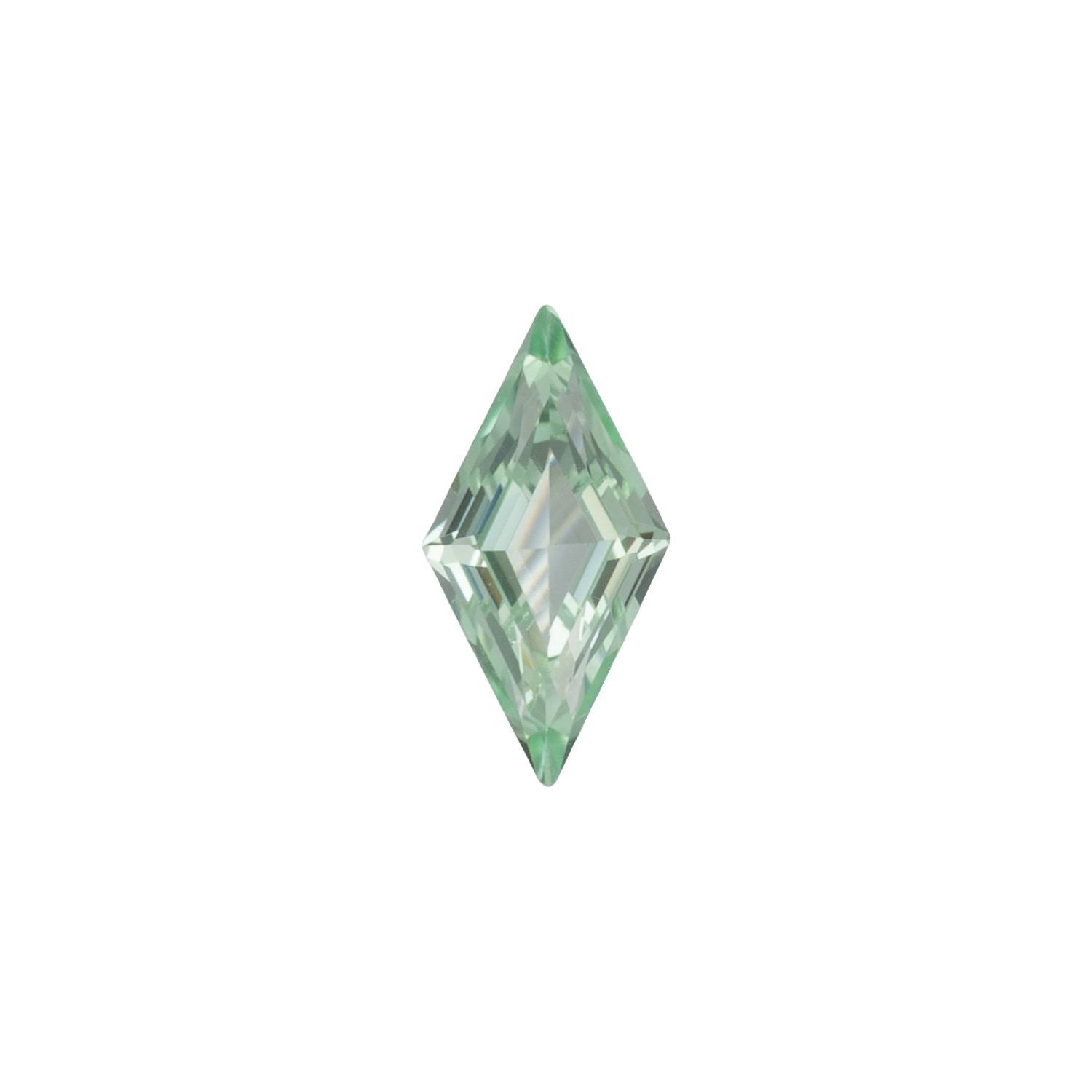 6x3 mm Lozenge Lab-Grown Mint Green Sapphire – Step-Cut – Eye-Clean Quality — Sapphire Row