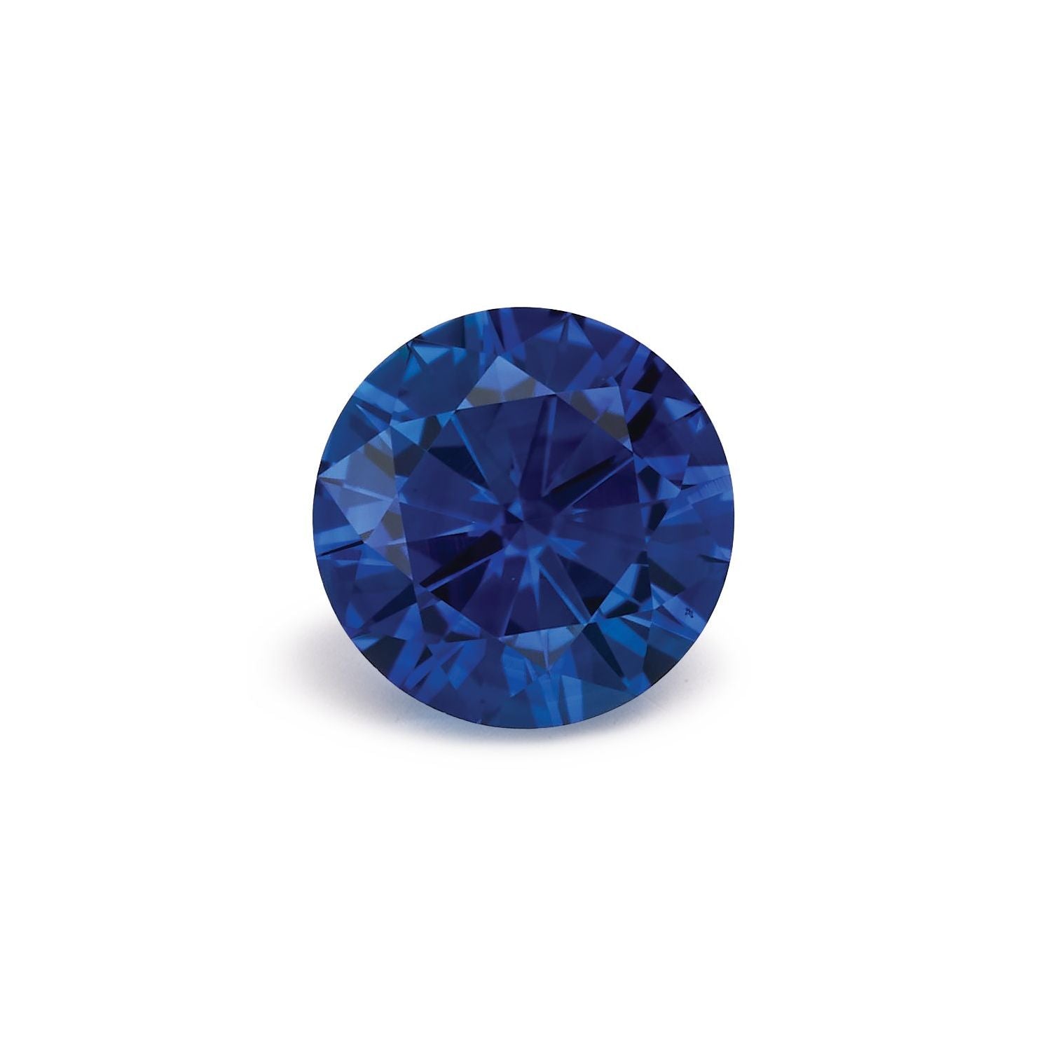 0.74 ct Round Natural Natural Sapphire Sapphire – Faceted Cut – N/A Certified — Sapphire Row