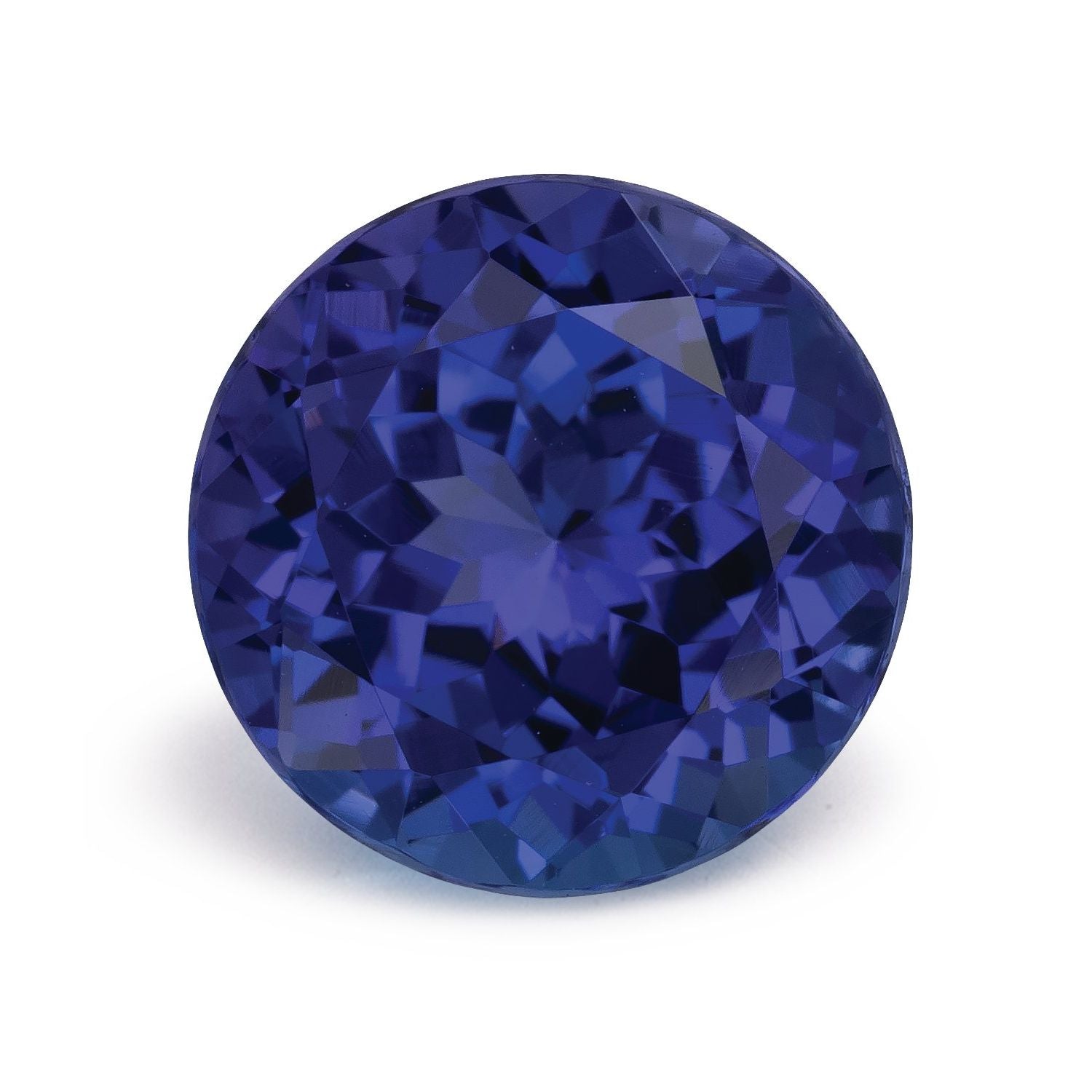 3.46 ct Round Natural Natural Tanzanite Tanzanite – Faceted Cut – N/A Certified — Sapphire Row