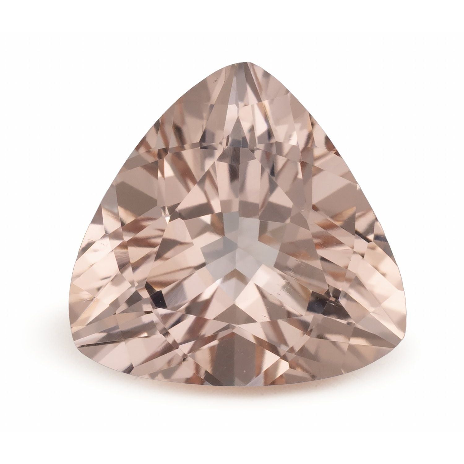 2.88 ct Trillion Natural Natural Morganite Morganite – Faceted Cut – N/A Certified — Sapphire Row