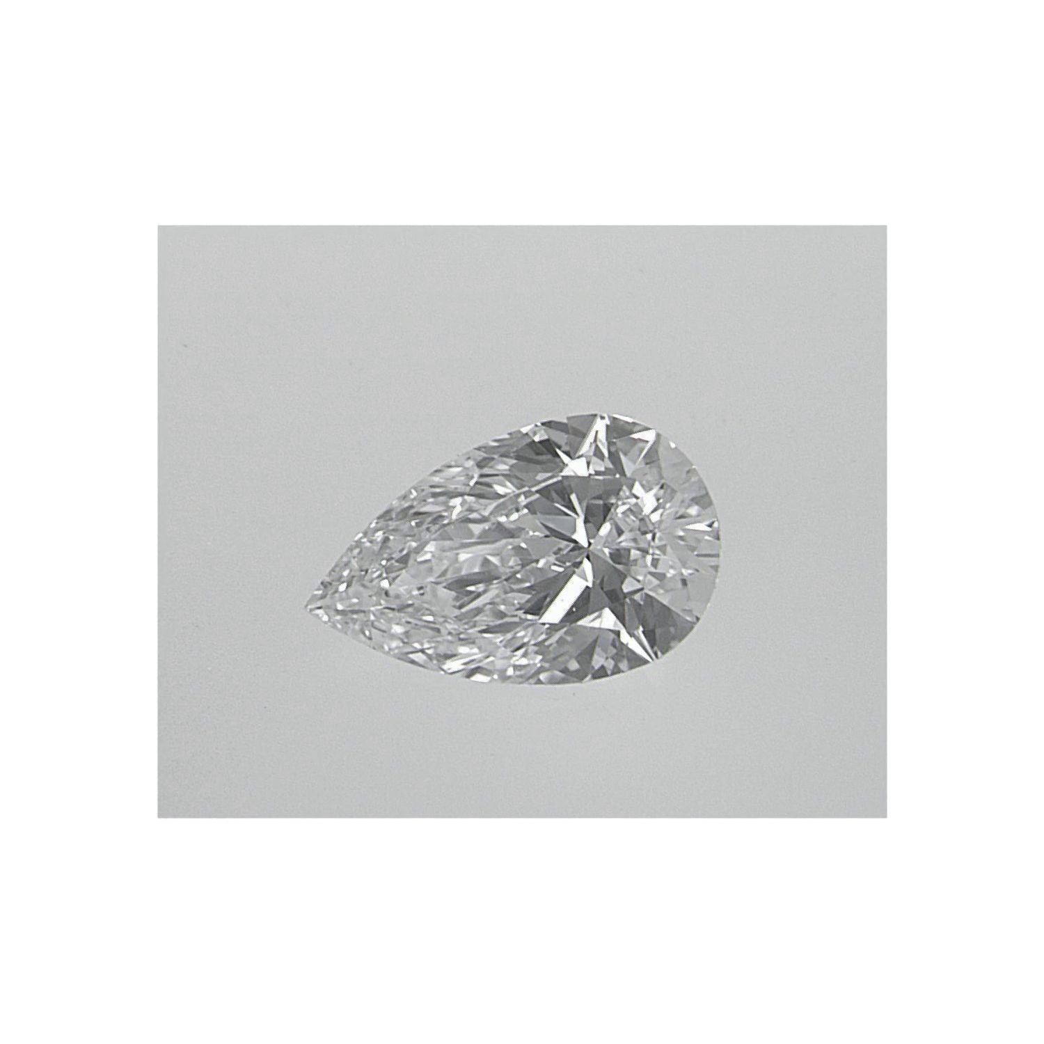 0.57 ct Pear Lab-Grown Diamond – D VVS2 – Faceted Cut – IGI Certified — Sapphire Row