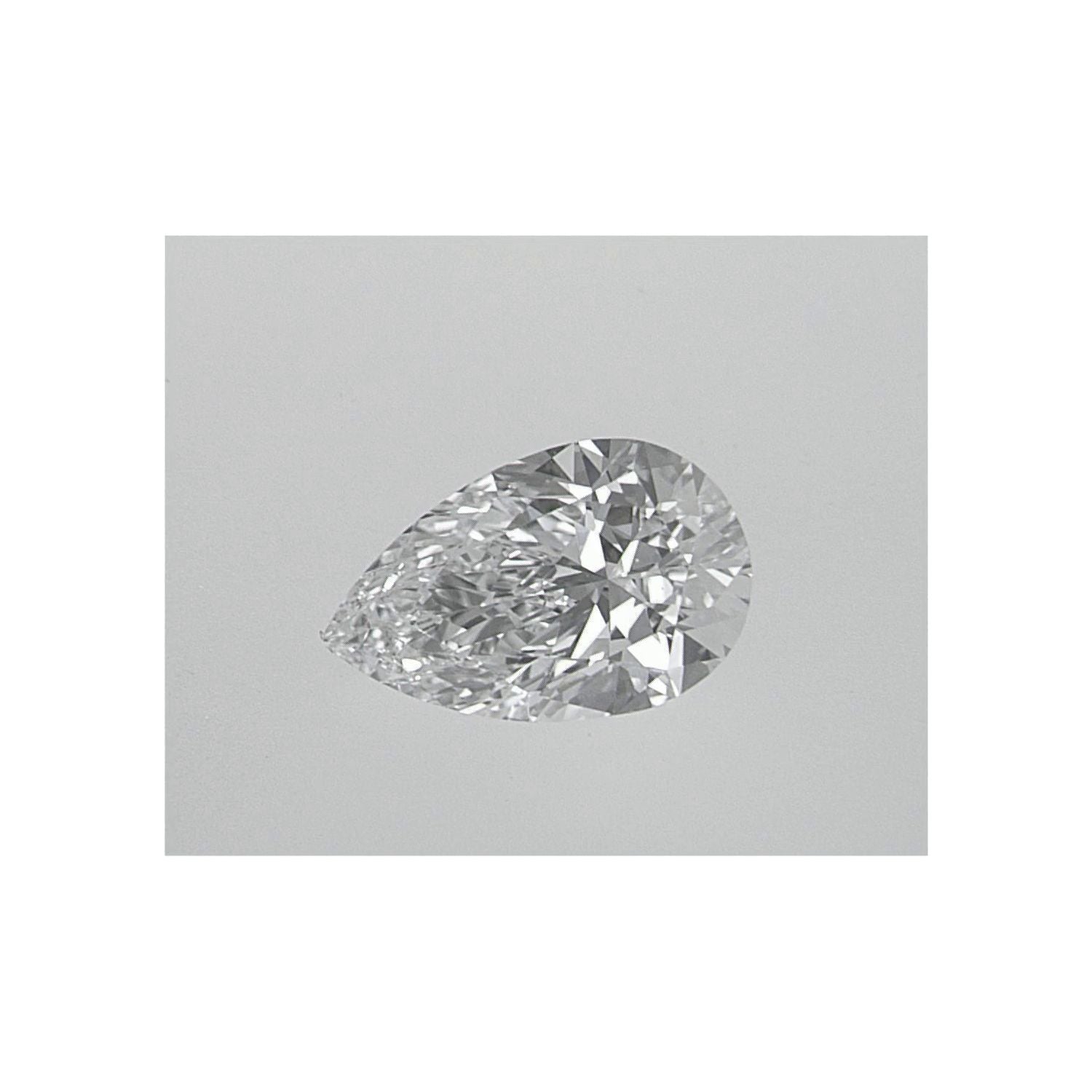 0.58 ct Pear Lab-Grown Diamond – D VVS2 – Faceted Cut – IGI Certified — Sapphire Row