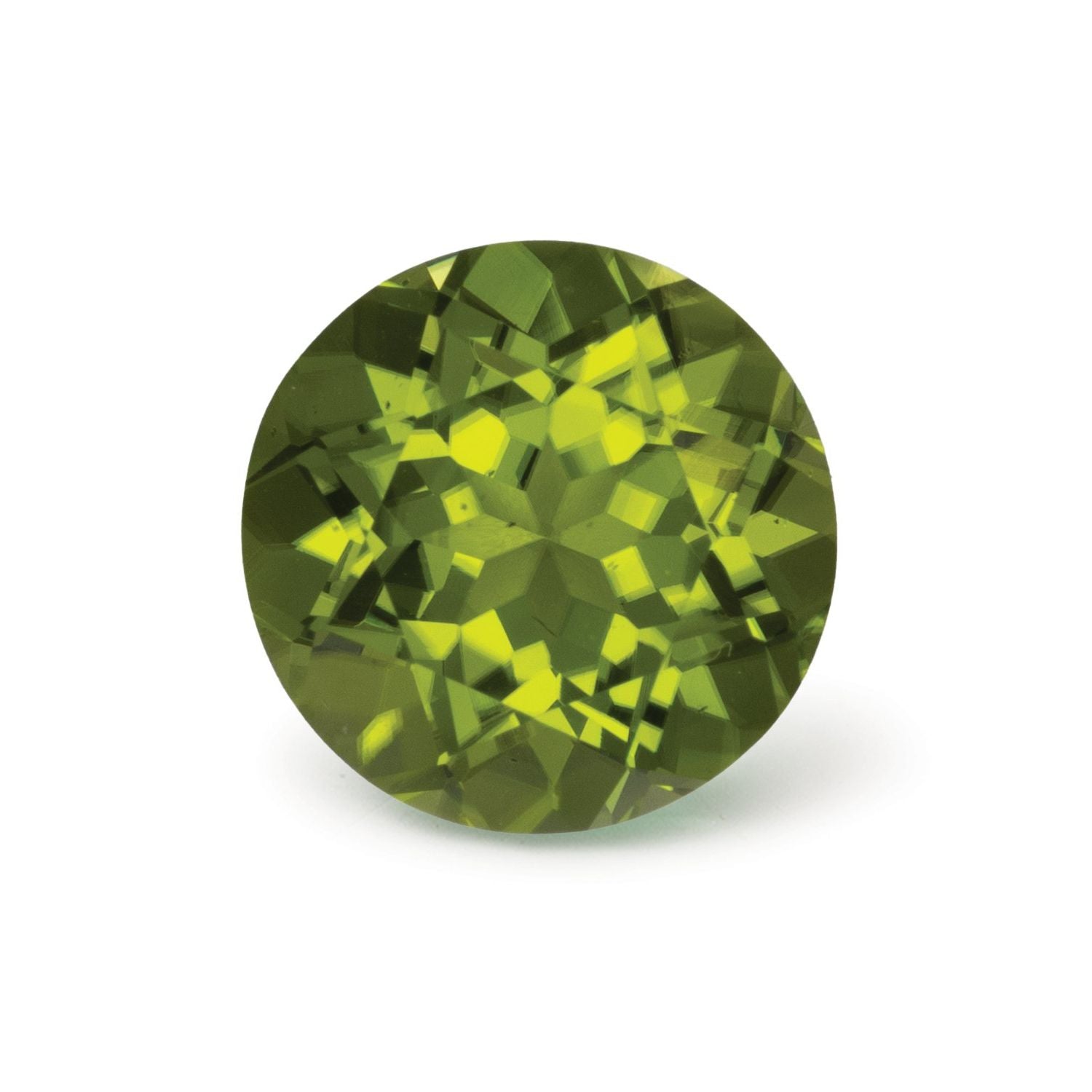 4.98 ct Round Natural Natural Peridot Peridot – Faceted Cut – N/A Certified — Sapphire Row