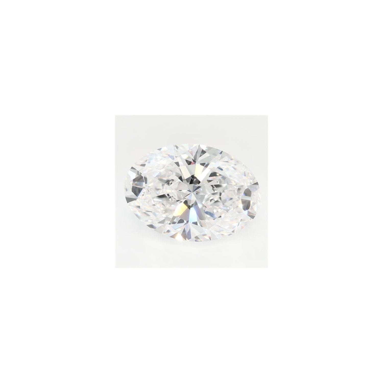 2.89 ct Oval Lab-Grown Diamond – D VVS2 – Faceted Cut – GCAL Certified — Sapphire Row
