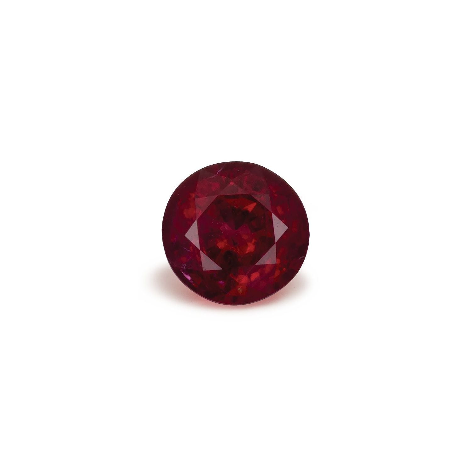 0.97 ct Round Natural Natural Ruby Ruby – Faceted Cut – N/A Certified — Sapphire Row
