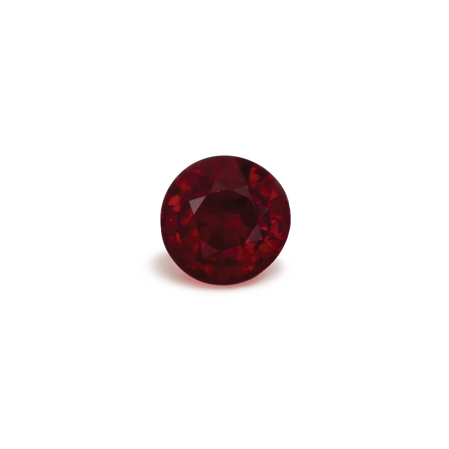 0.90 ct Round Natural Natural Ruby Ruby – Faceted Cut – N/A Certified — Sapphire Row