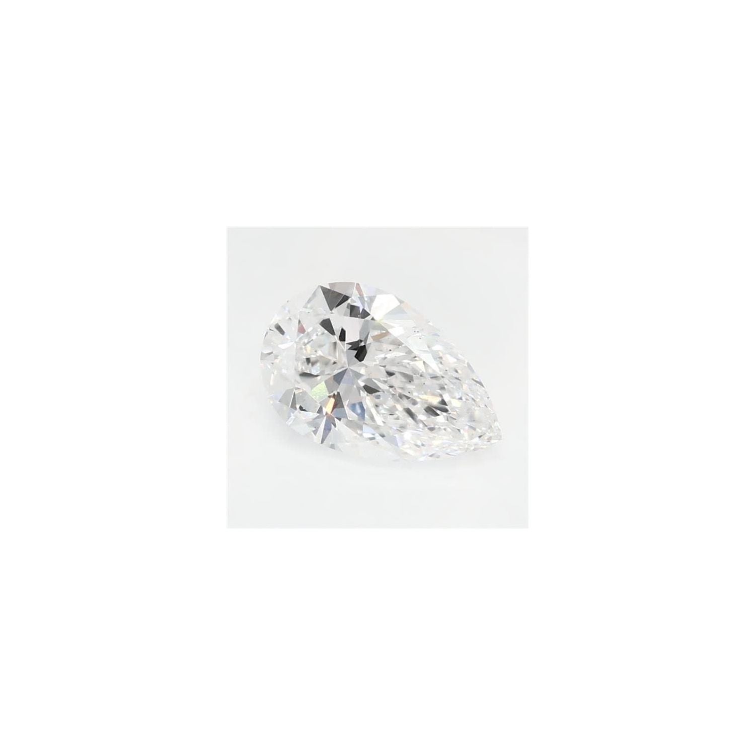 0.61 ct Pear Lab-Grown Diamond – D VS2 – Faceted Cut – GCAL Certified — Sapphire Row